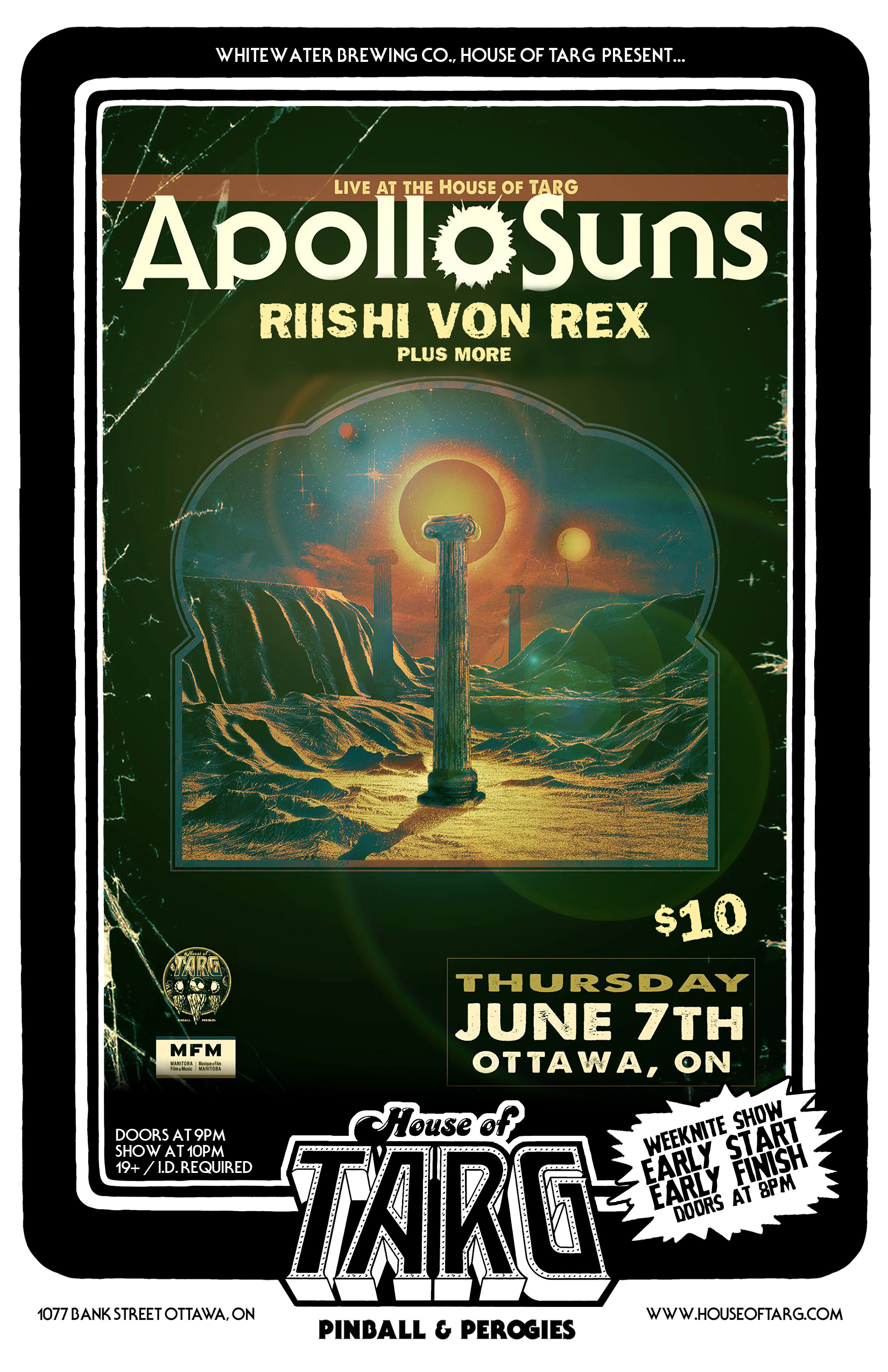 APOLLO SUNS + Riishi Von Rex + more