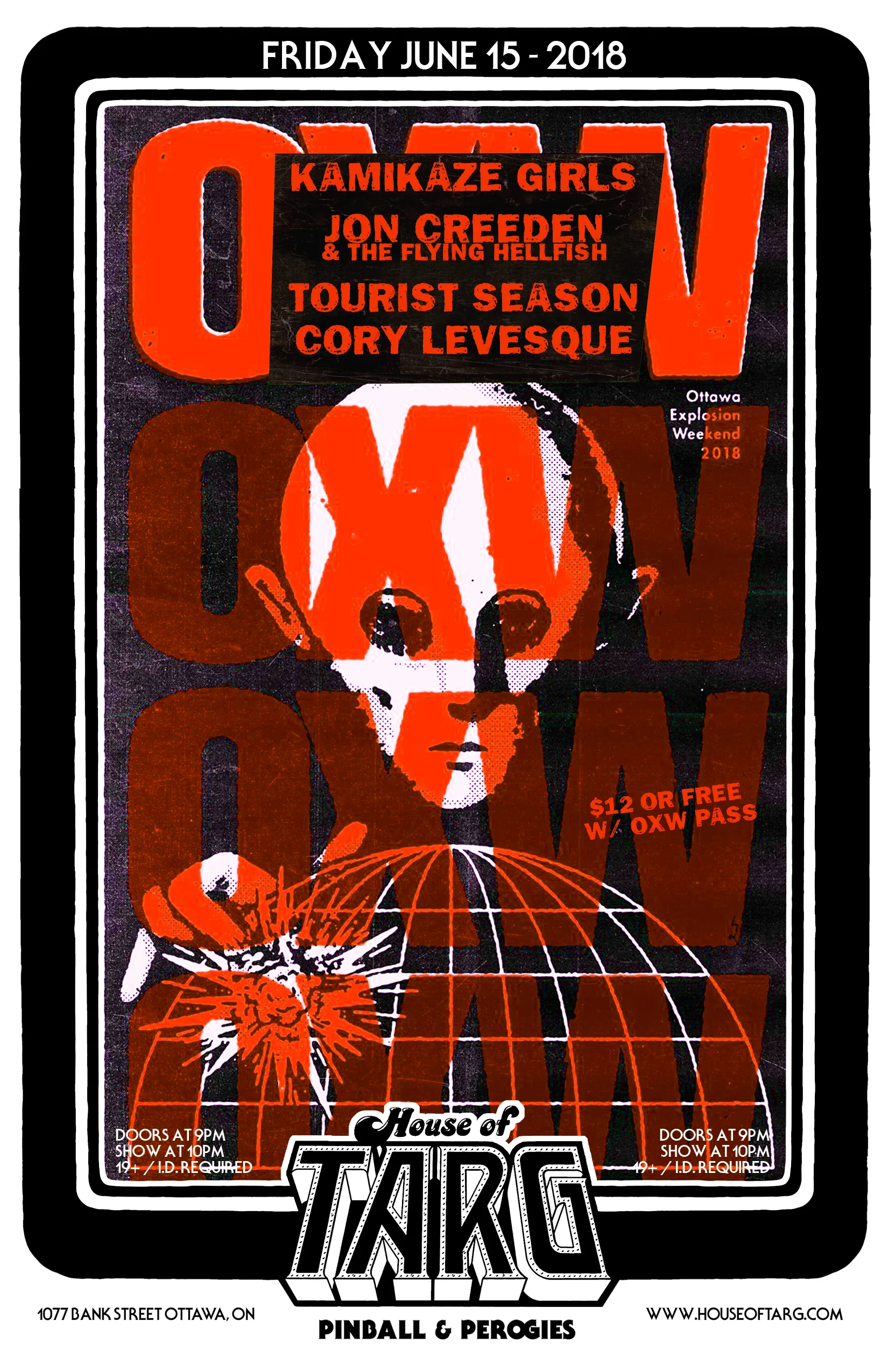 KAMIKAZE GIRLS + JON CREEDEN & THE FLYING HELLFISH + Tourist Season + Cory Levesque 