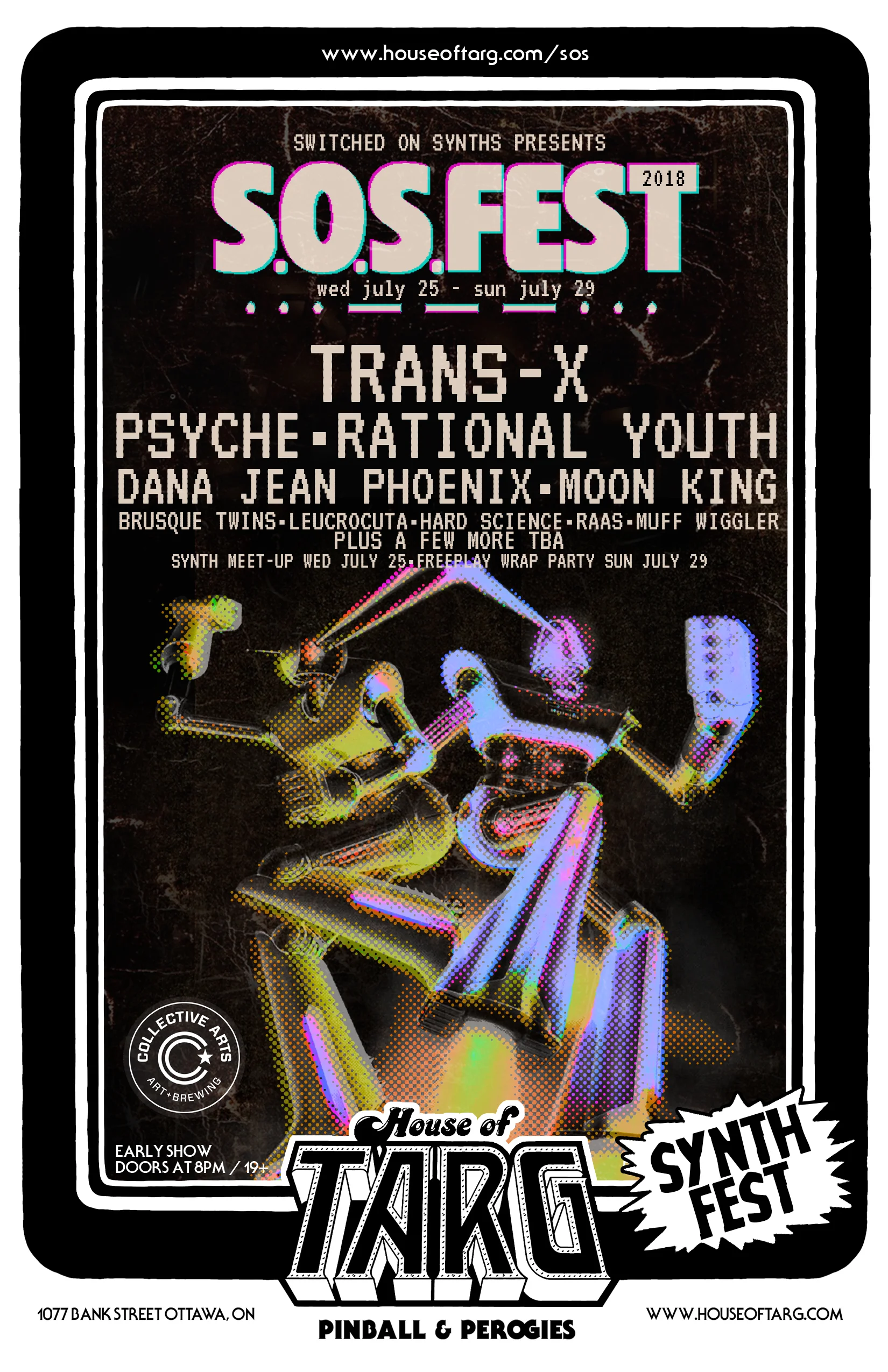 S.O.S.Fest 2018 Synth Meet-up + $1 Off Perogies