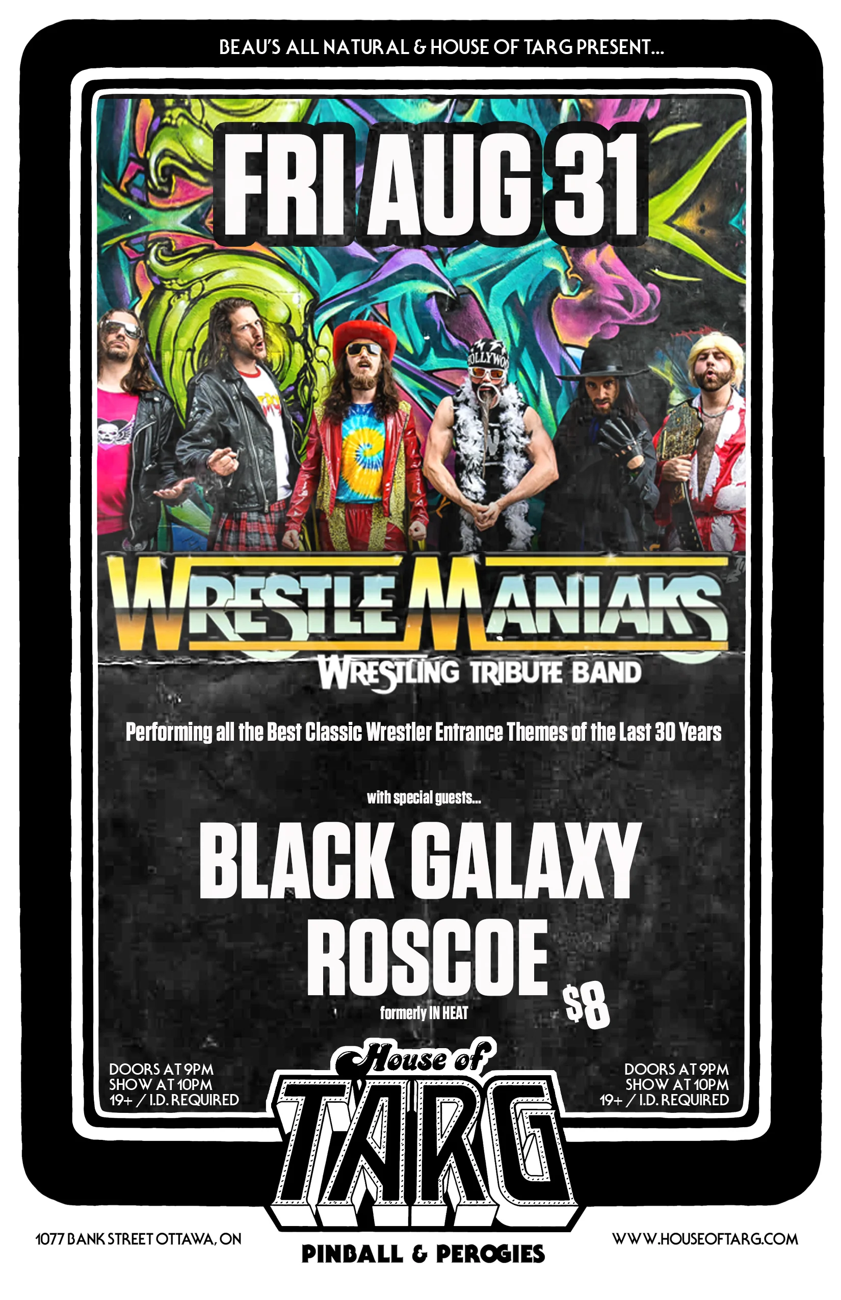 WRESTLEMANIAKS (Wrestling Tribute Band) + Black Galaxy + Roscoe