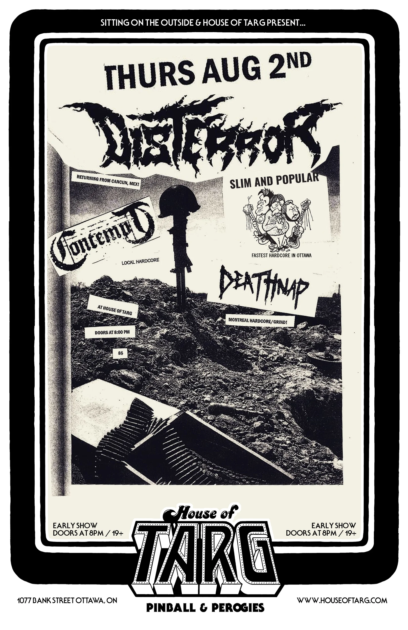 DISTERROR (Mexico Death Metal) + Slim and Popular + DeathNap + Contempt