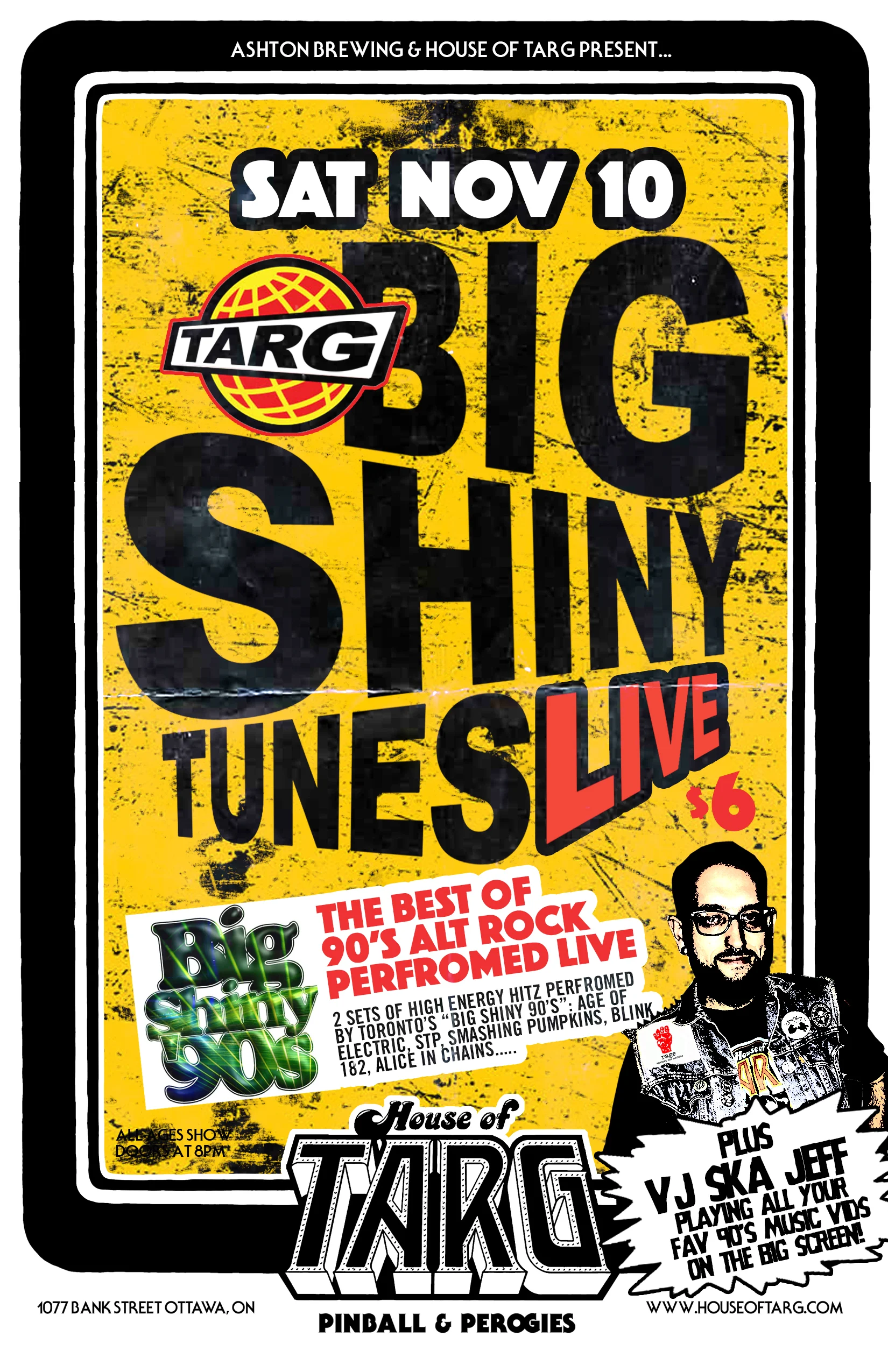 BIG SHINY TUNES LIVE! w VJ Jeff The Temp + Big Shiny 90's Alt Rock Hits Tribute