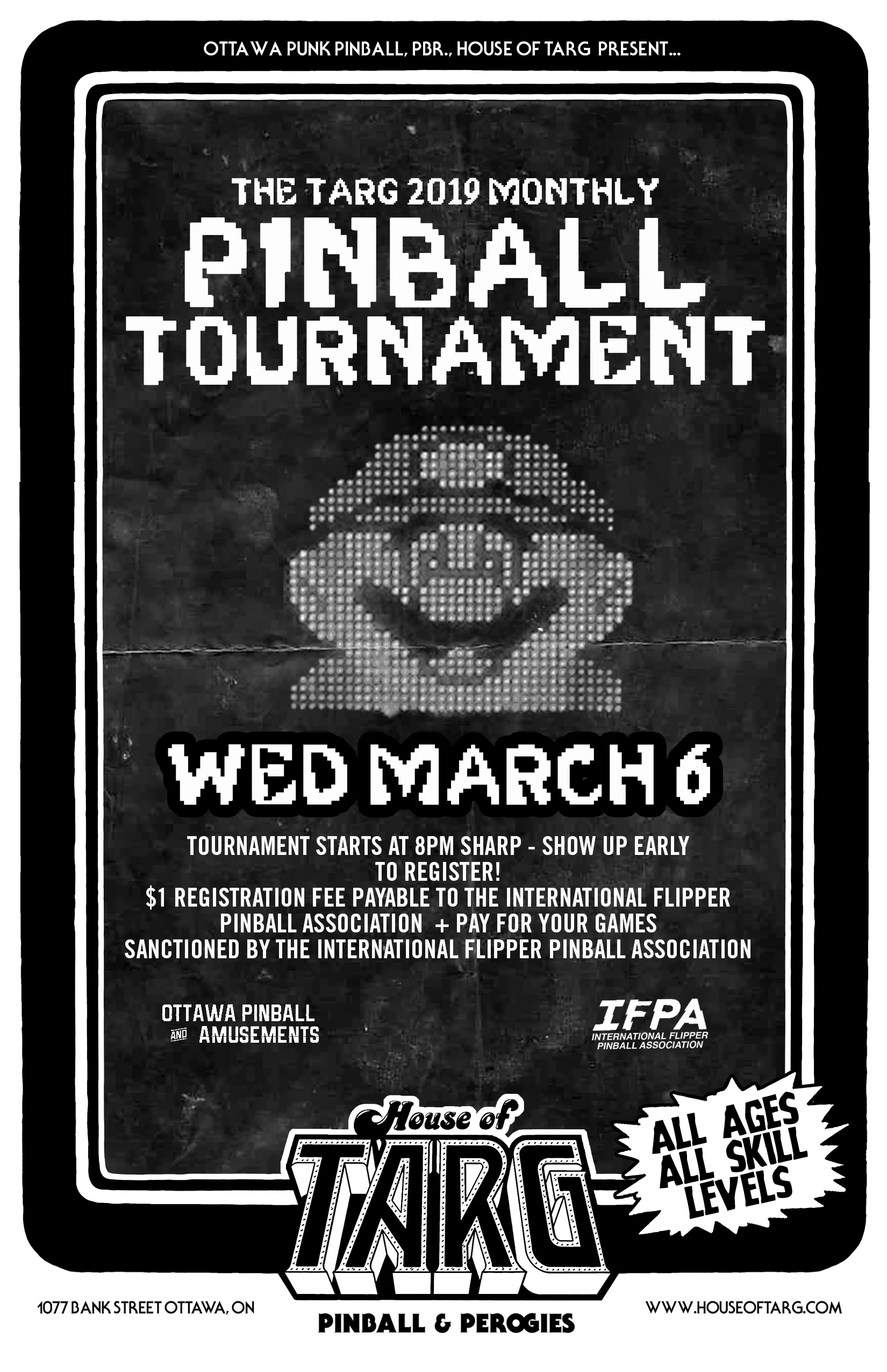MARCH 2019 PINBALL TOURNAMENT