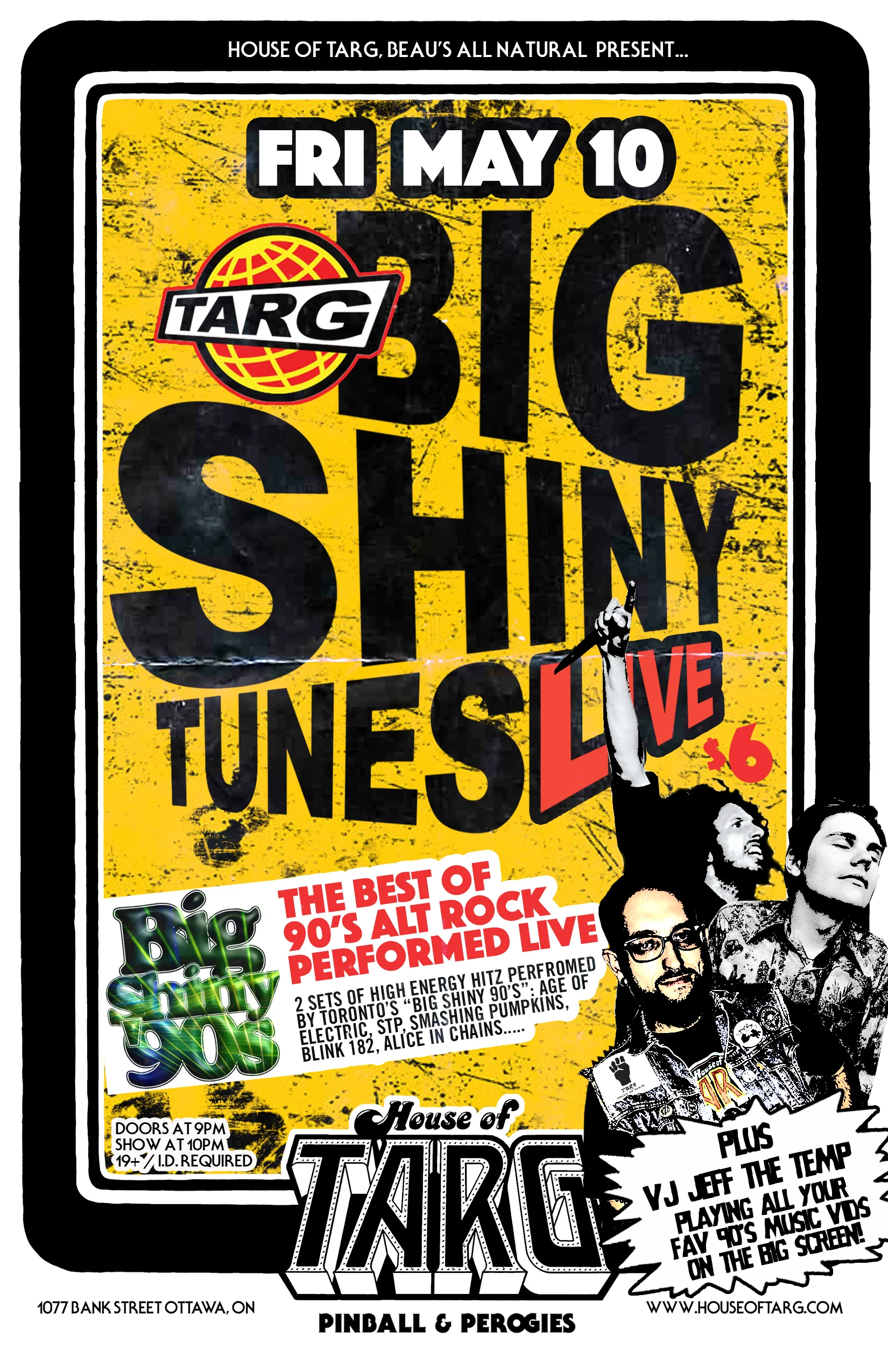 BIG SHINY TUNES LIVE! w VJ Jeff The Temp + Big Shiny 90's Alt Rock Hits Tribute
