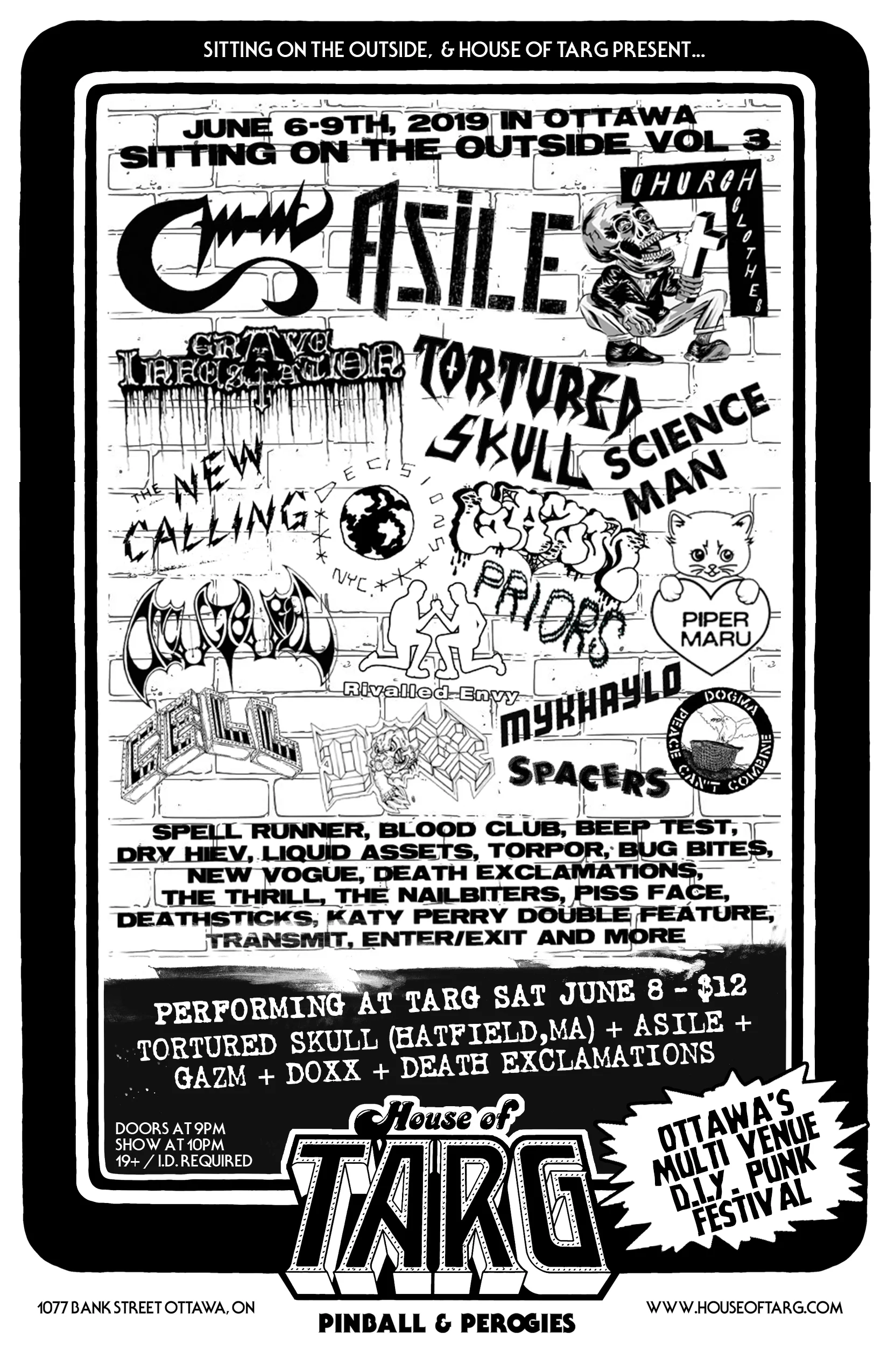 S.O.T.O. FEST iii: TORTURED SKULL (Hatfield,MA) + ASILE + GAZM + DOXX + DEATH EXCLAMATIONS