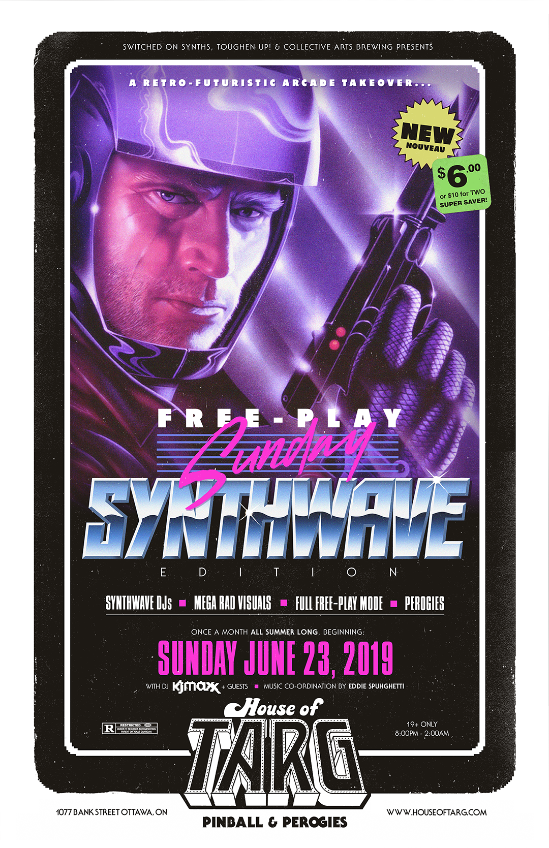 FREE-PLAY SUNDAY: SynthWave Edition! Unlimited Pinball &amp; Arcade Action