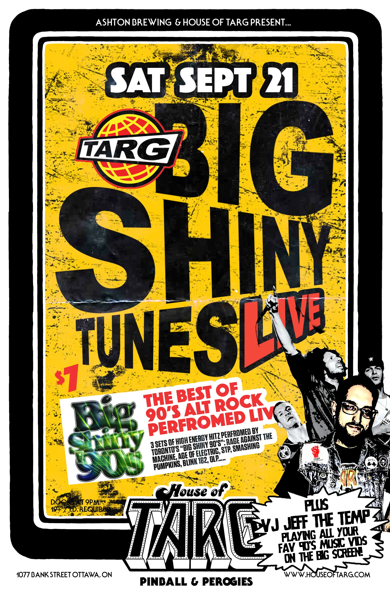 BIG SHINY TUNES LIVE! w VJ Jeff The Temp + Big Shiny 90's Alt Rock Hits Tribute
