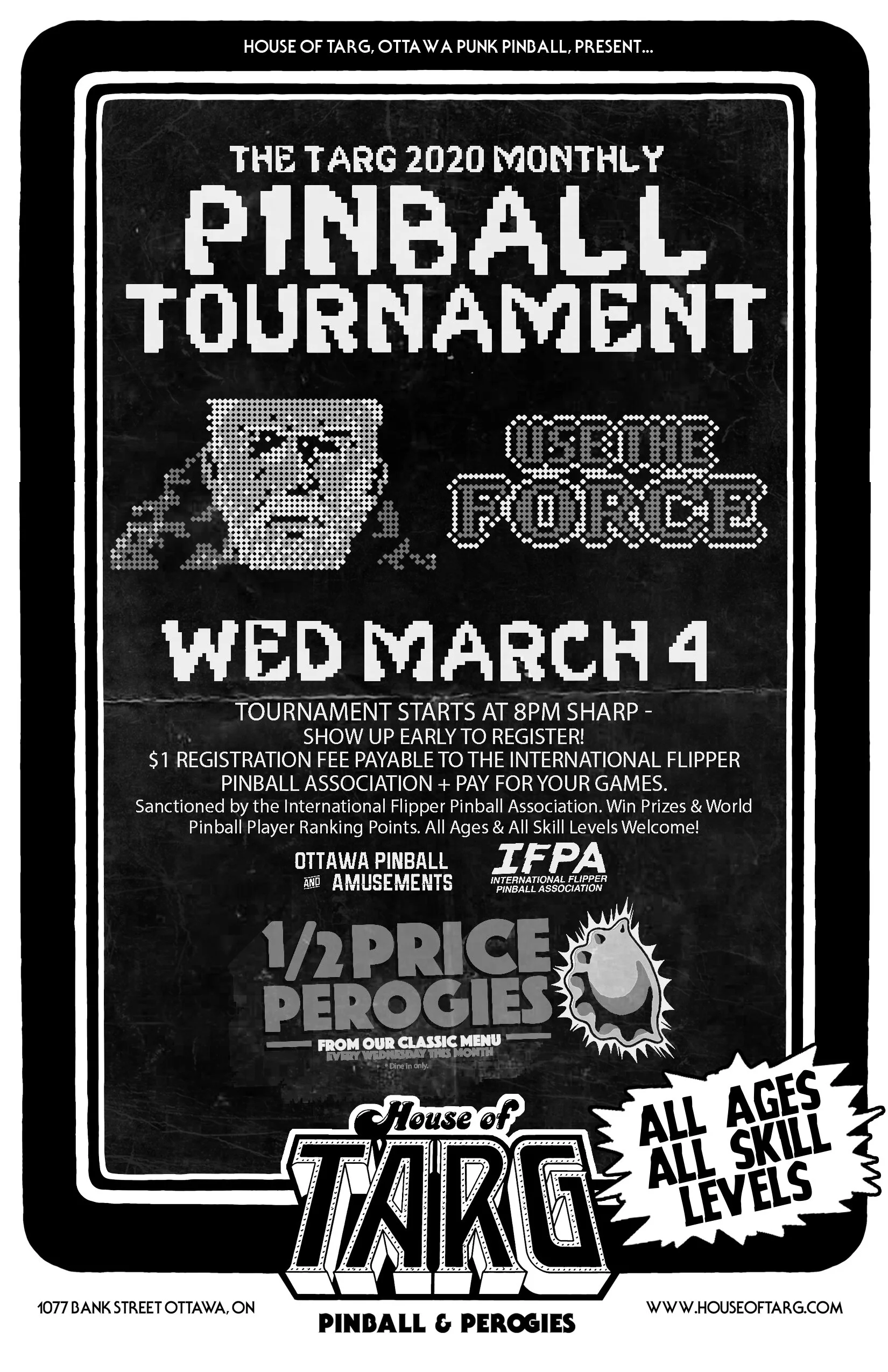 MARCH 2020 PINBALL TOURNAMENT