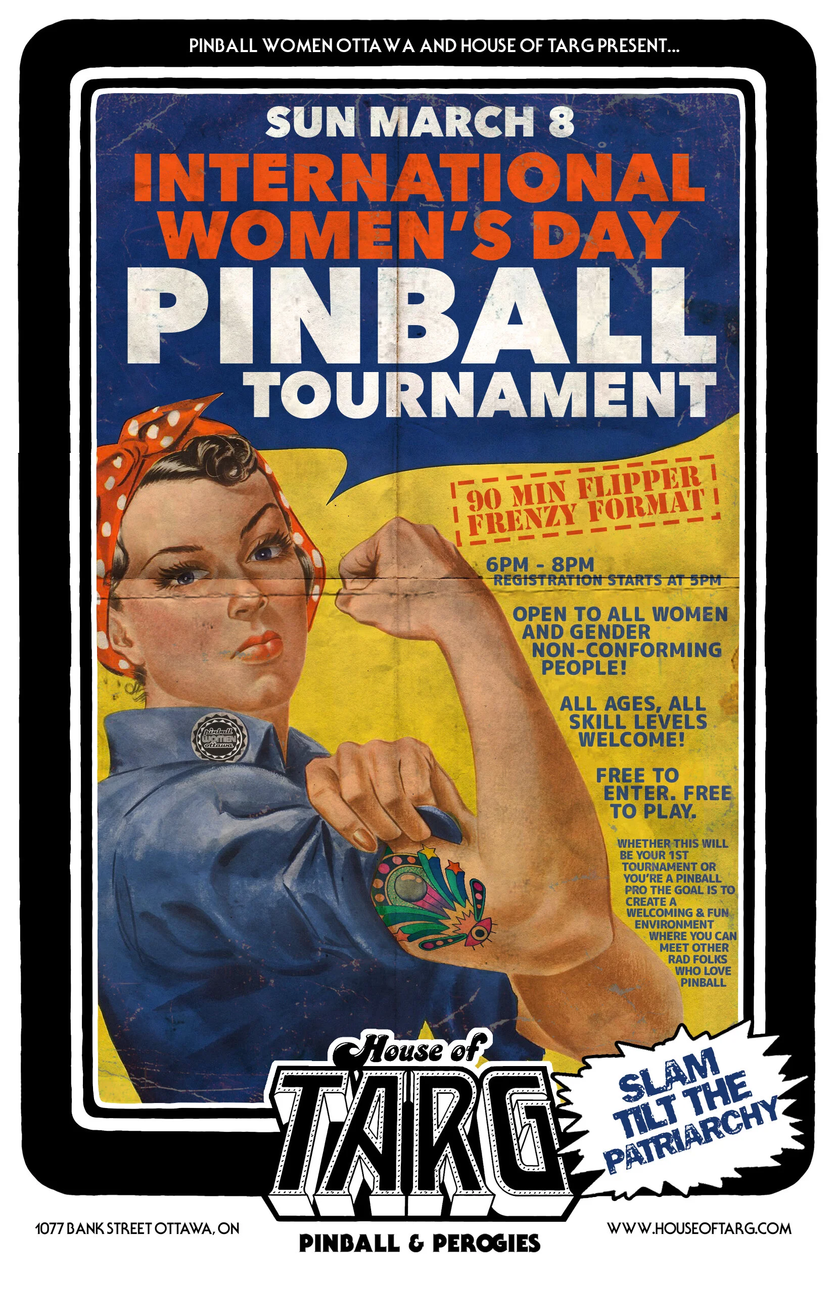 International Women’s Day PINBALL TOURNAMENT