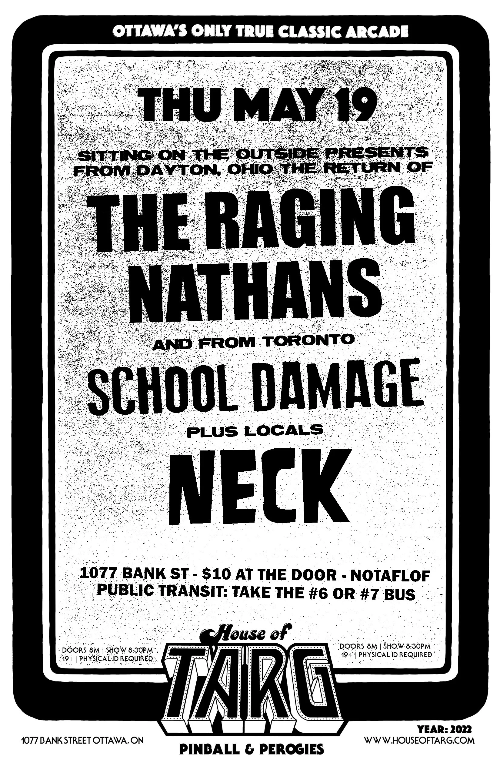 THE RAGING NATHANS  (Dayton, Ohio pop-punk) + School Damage + Neck