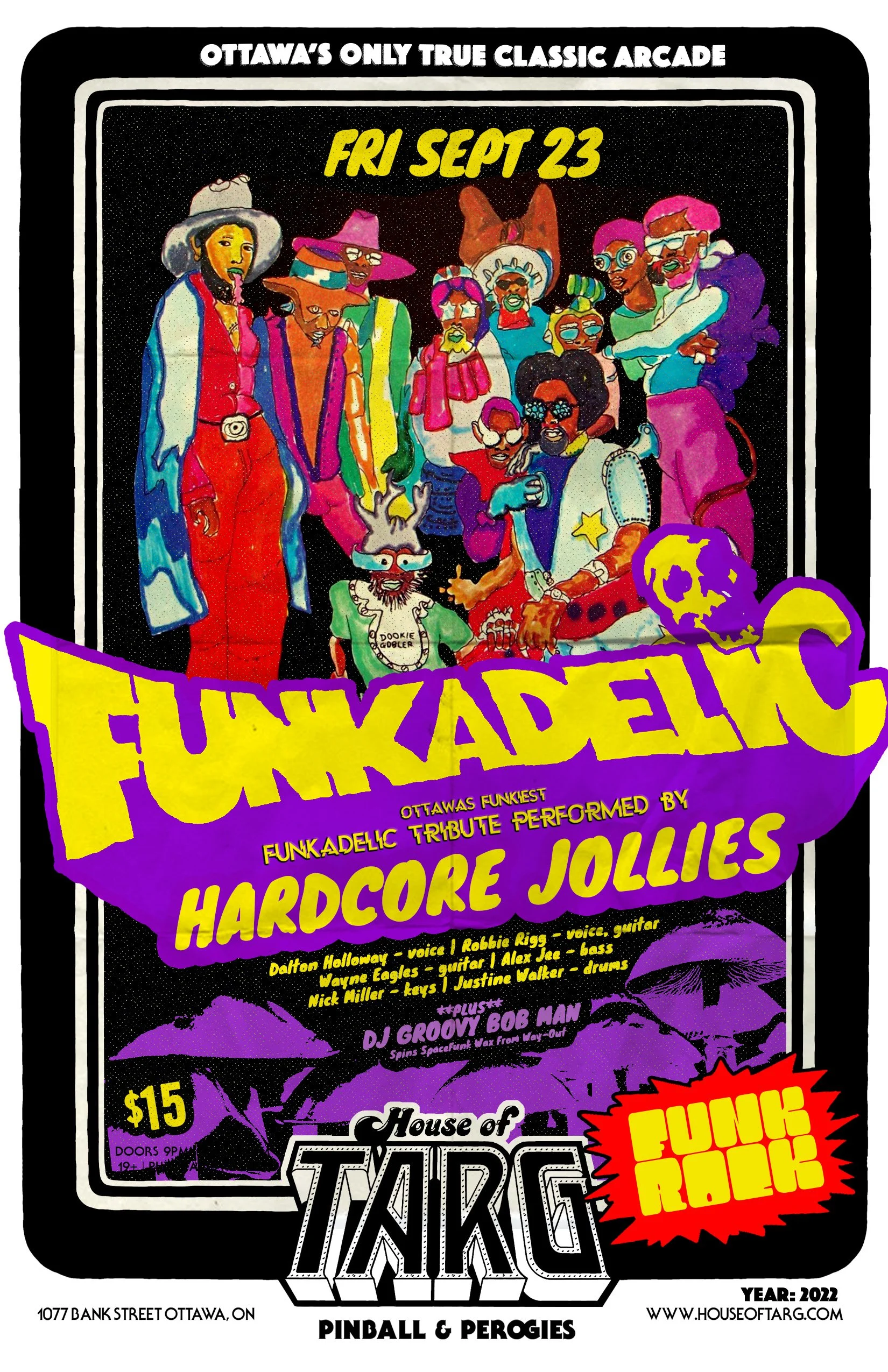 HARDCORE JOLLIES (tribute to Funkadelic)  + DJ Groovy Bob Man