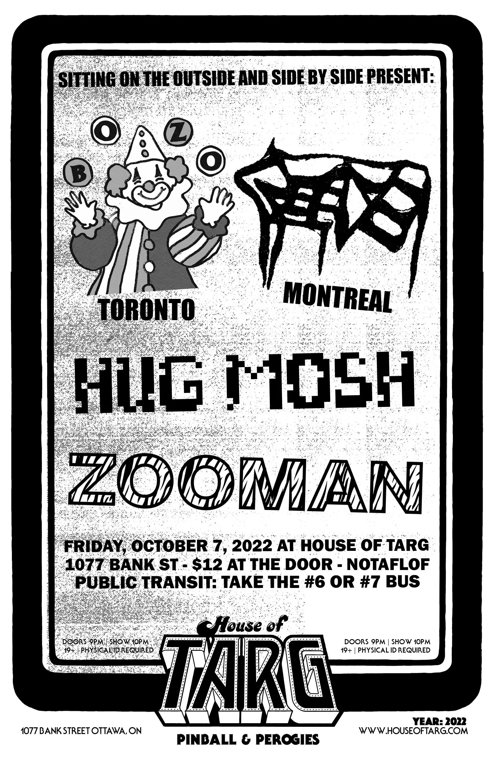 Bozo + Hug Mosh + Peeve + Zooman