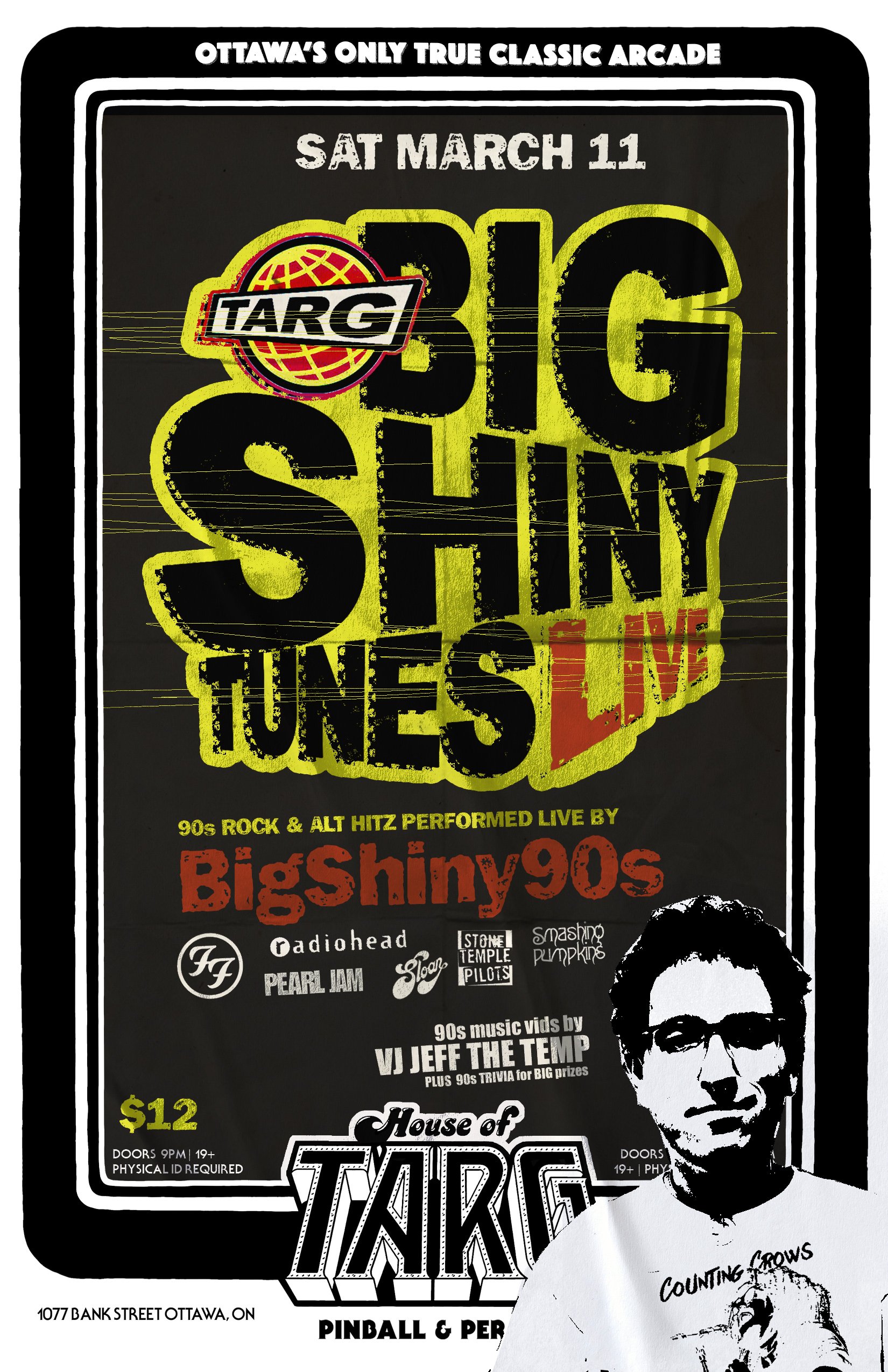 BIG SHINY TUNES LIVE! w VJ Jeff The Temp + Big Shiny 90's (Alt Rock Hits Tribute)