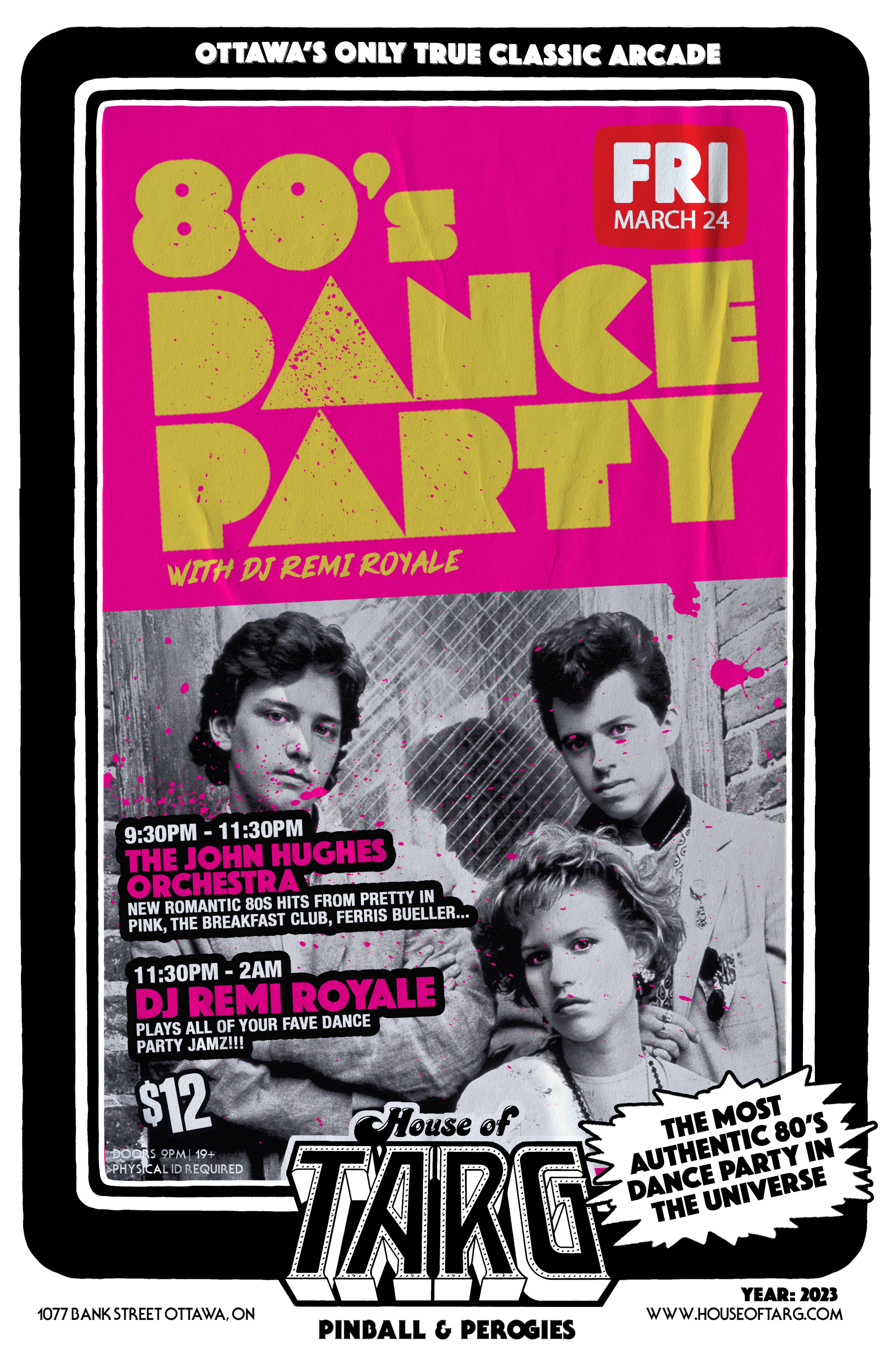 80's DANCE PARTY: w DJ Remi Royale + The John Hughes Orchestra (80's New Wave Tribute)