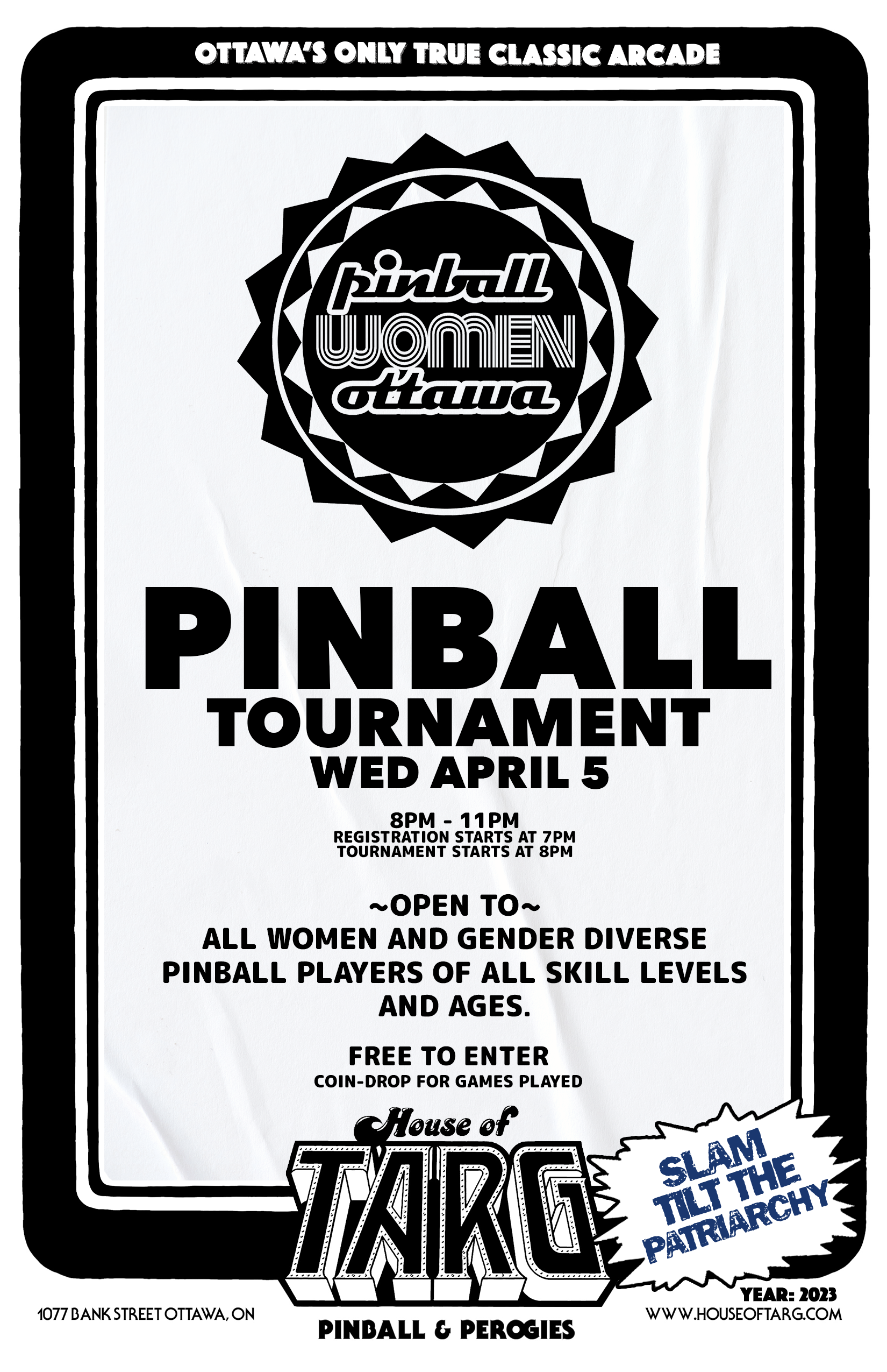 Pinball Women Ottawa April Tournament