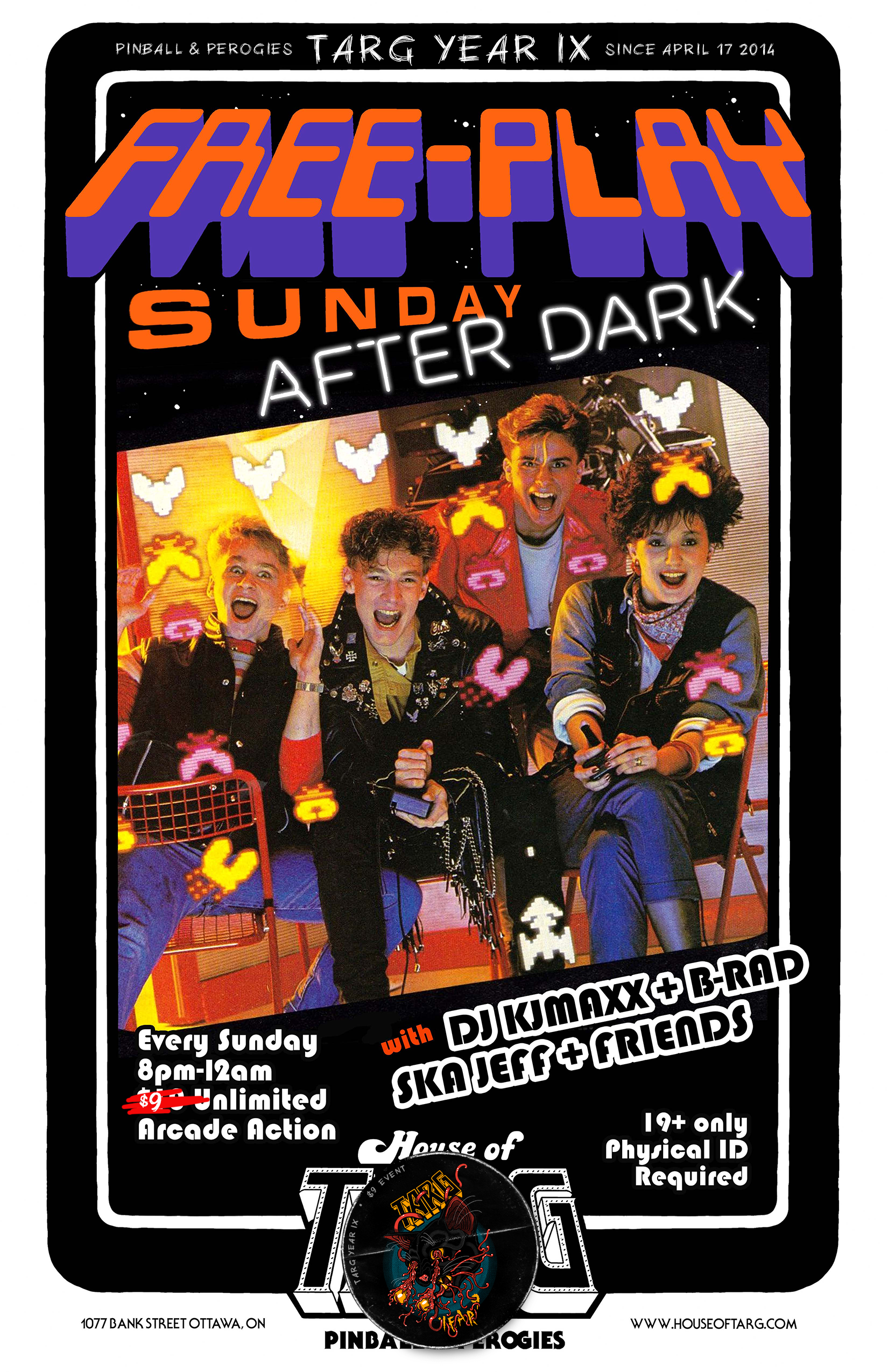 FREE-PLAY SUNDAY: After Dark! 8pm-12am - Year IX Edition