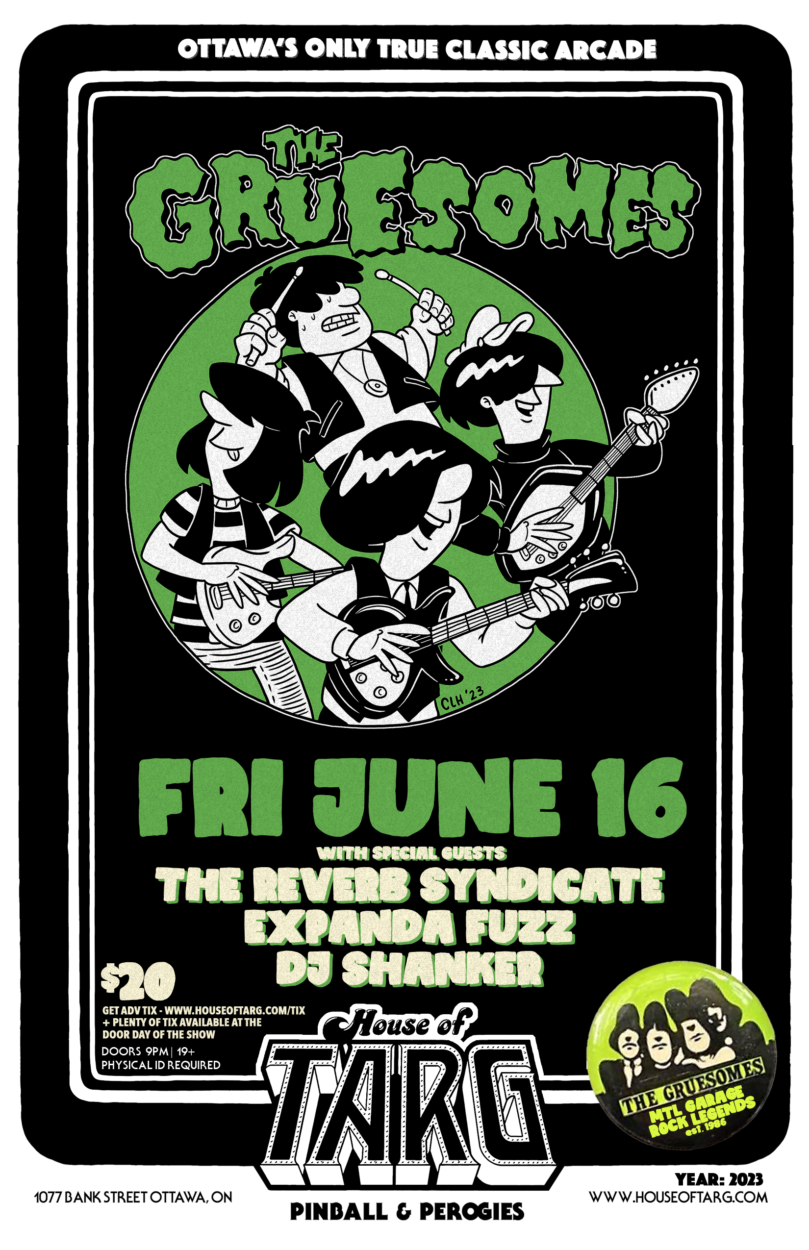 THE GRUESOMES + The Reverb Syndicate + Expanda Fuzz + DJ Shanker