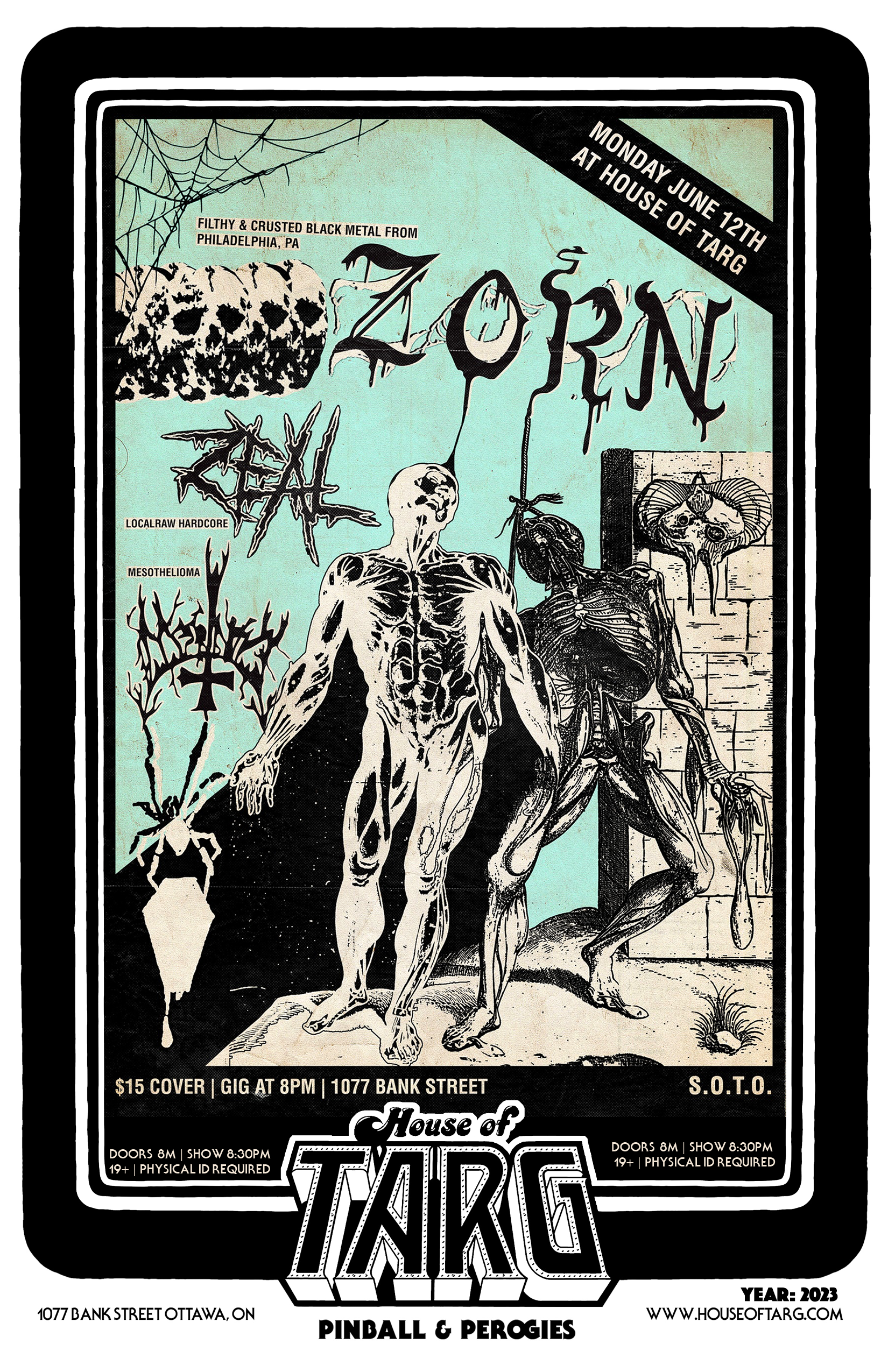 ZORN (Philly Metal Punk) + Zeal + Mesothelioma