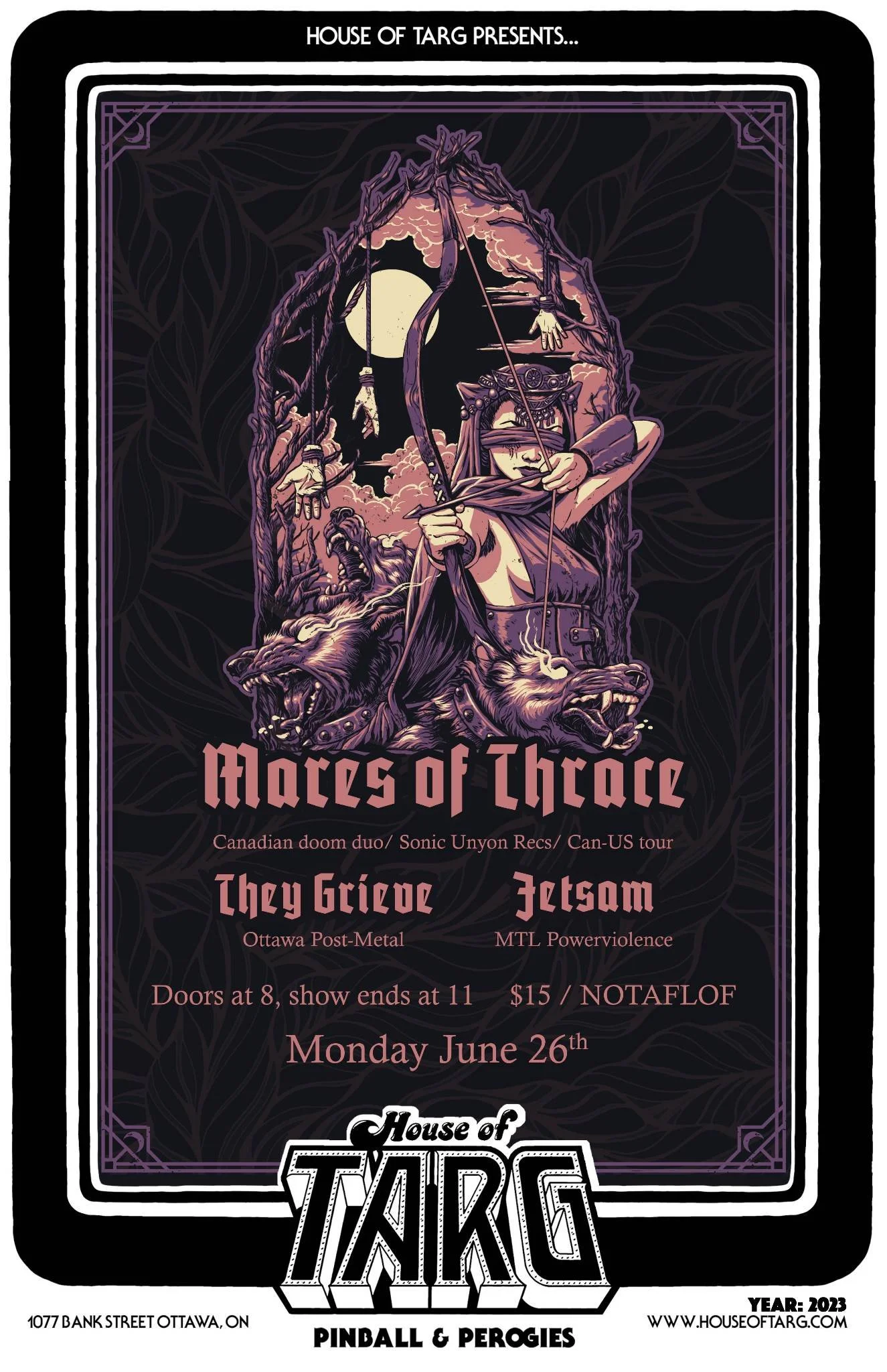 *Show Cancelled due to flooding* - MARES OF THRACE + They Grieve + Jetsam