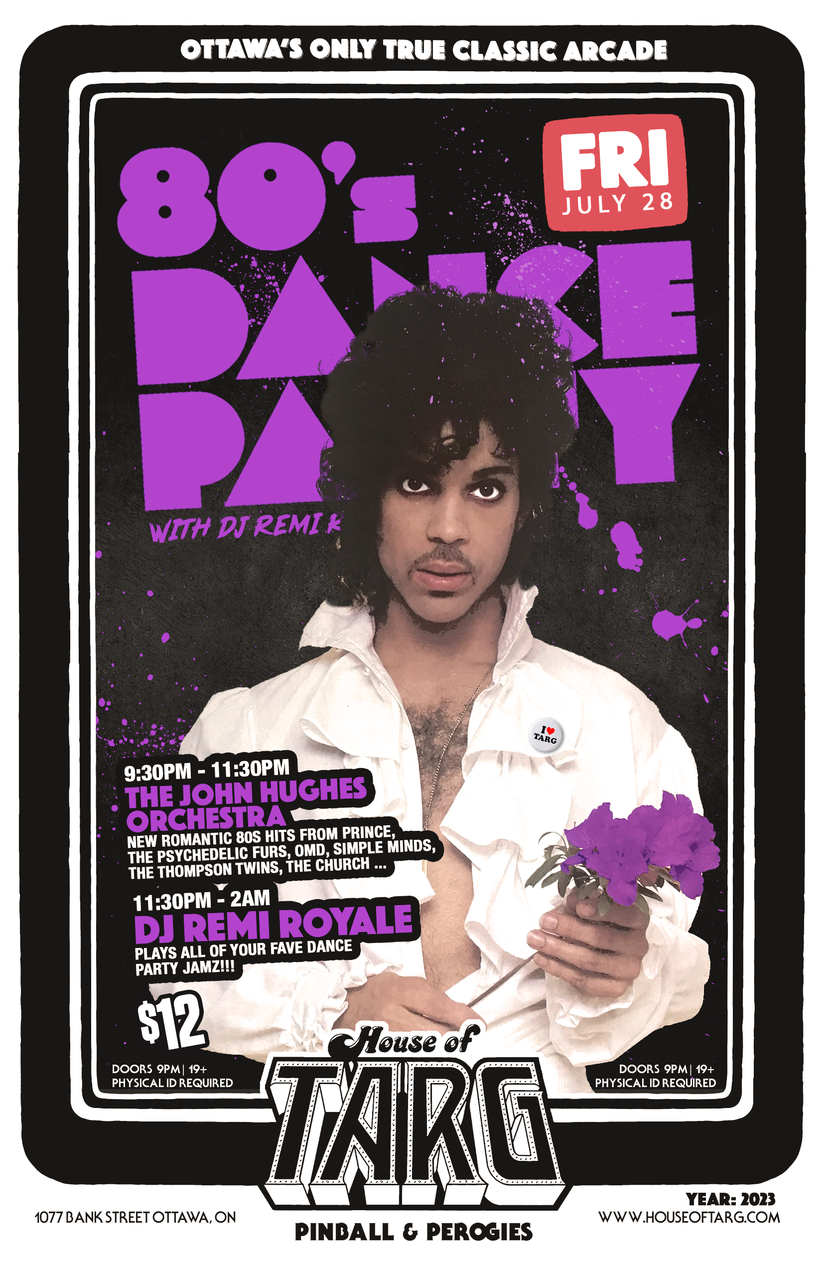 80's DANCE PARTY: w DJ Remi Royale + The John Hughes Orchestra (80's New Wave Tribute)
