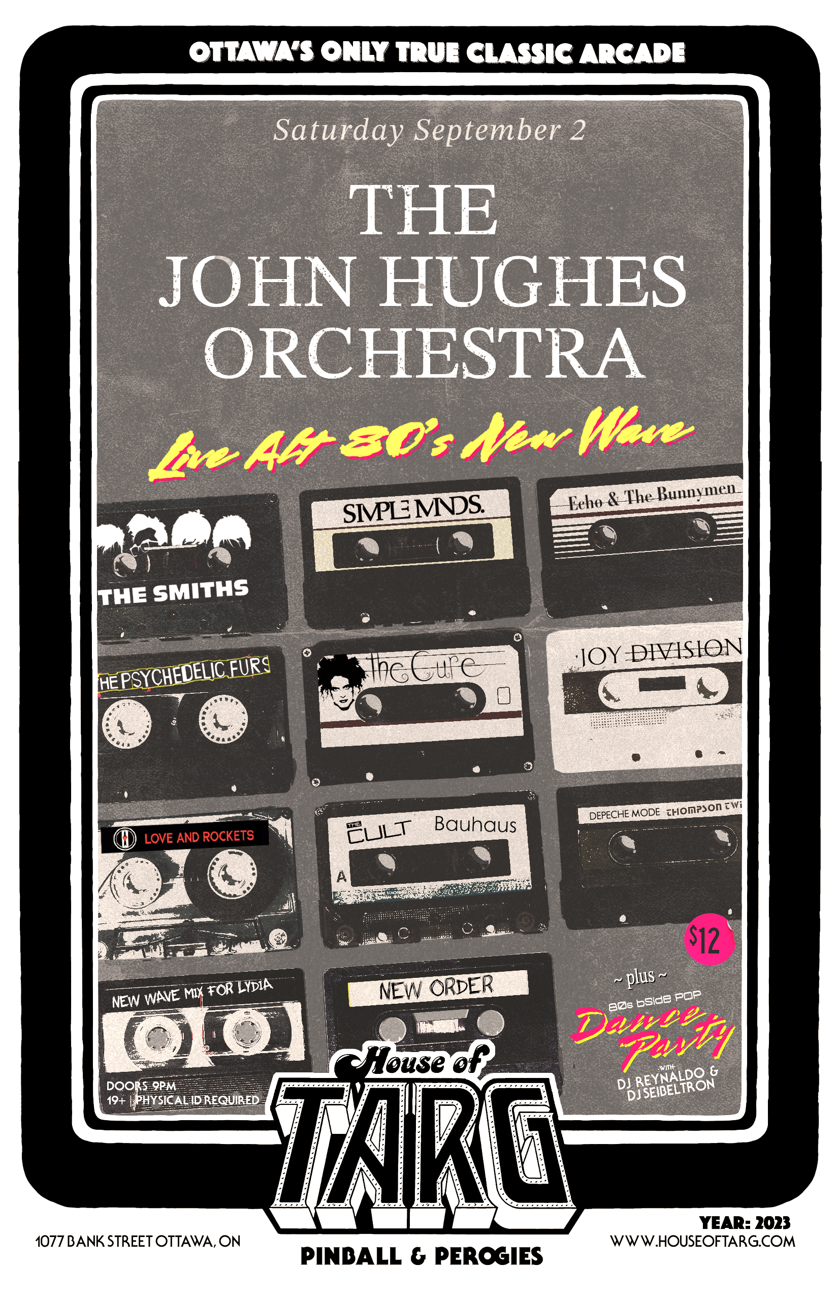 The John Hughes Orchestra (Live Alternative 80’s New Wave) + dj Reynaldo &amp; dj Seibeltron