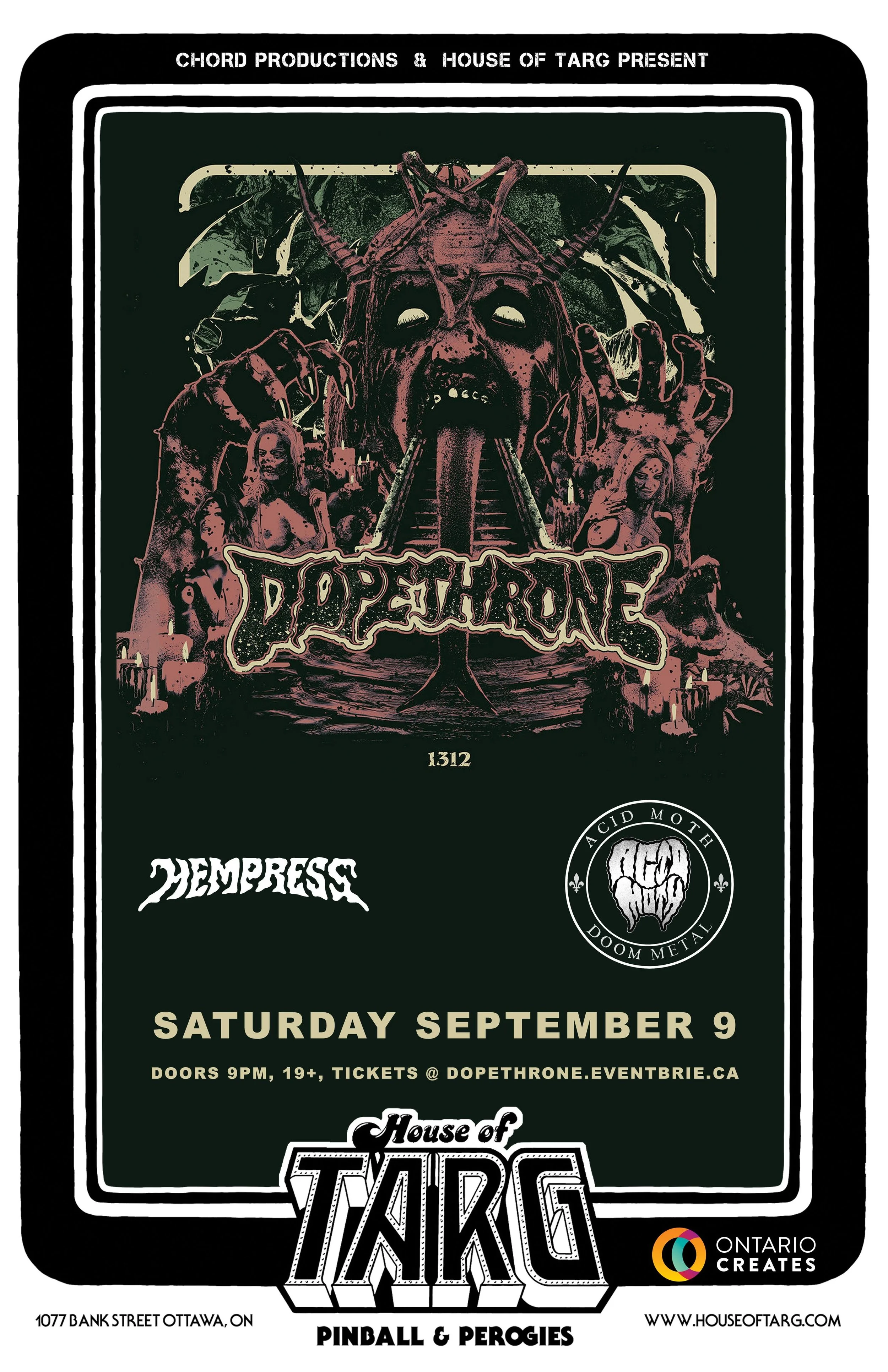DOPETHRONE + Hempress + Acid Moth