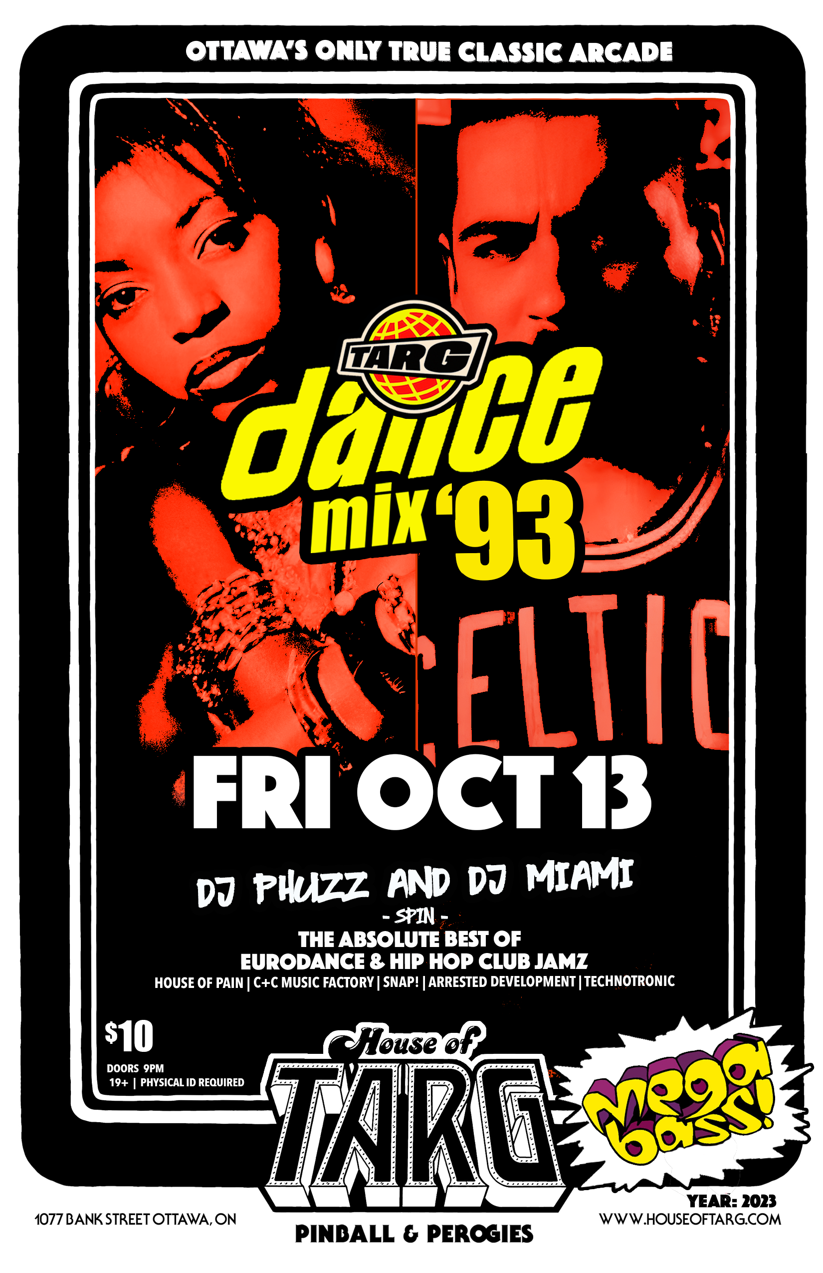 TARG DANCE MIX '93 - Pop, Eurodance &amp; Hip Hop Dance Party w/ dj Phuzz &amp; dj Miami