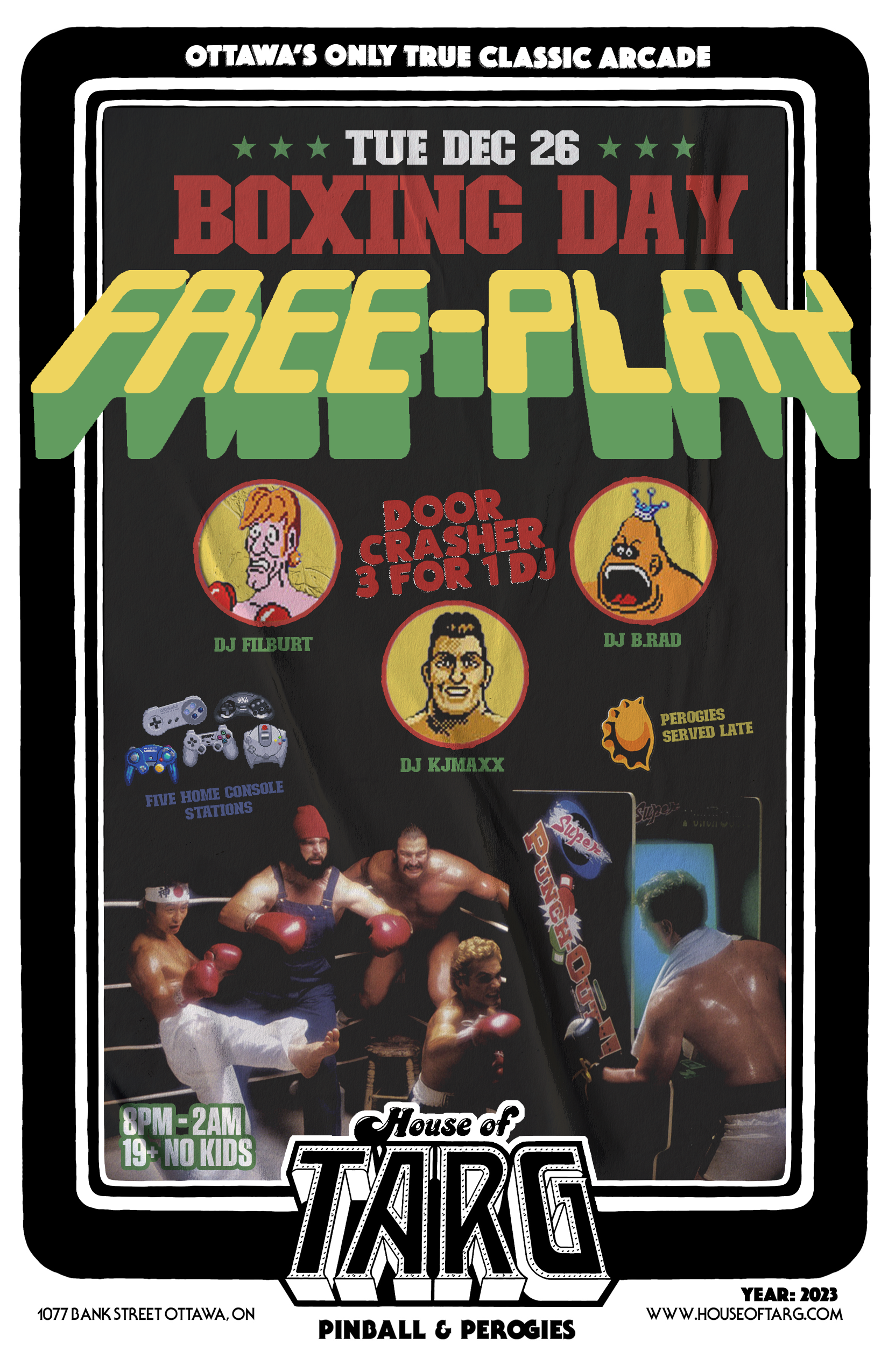 Boxing Day FREE-PLAY 8pm - 2am 19+