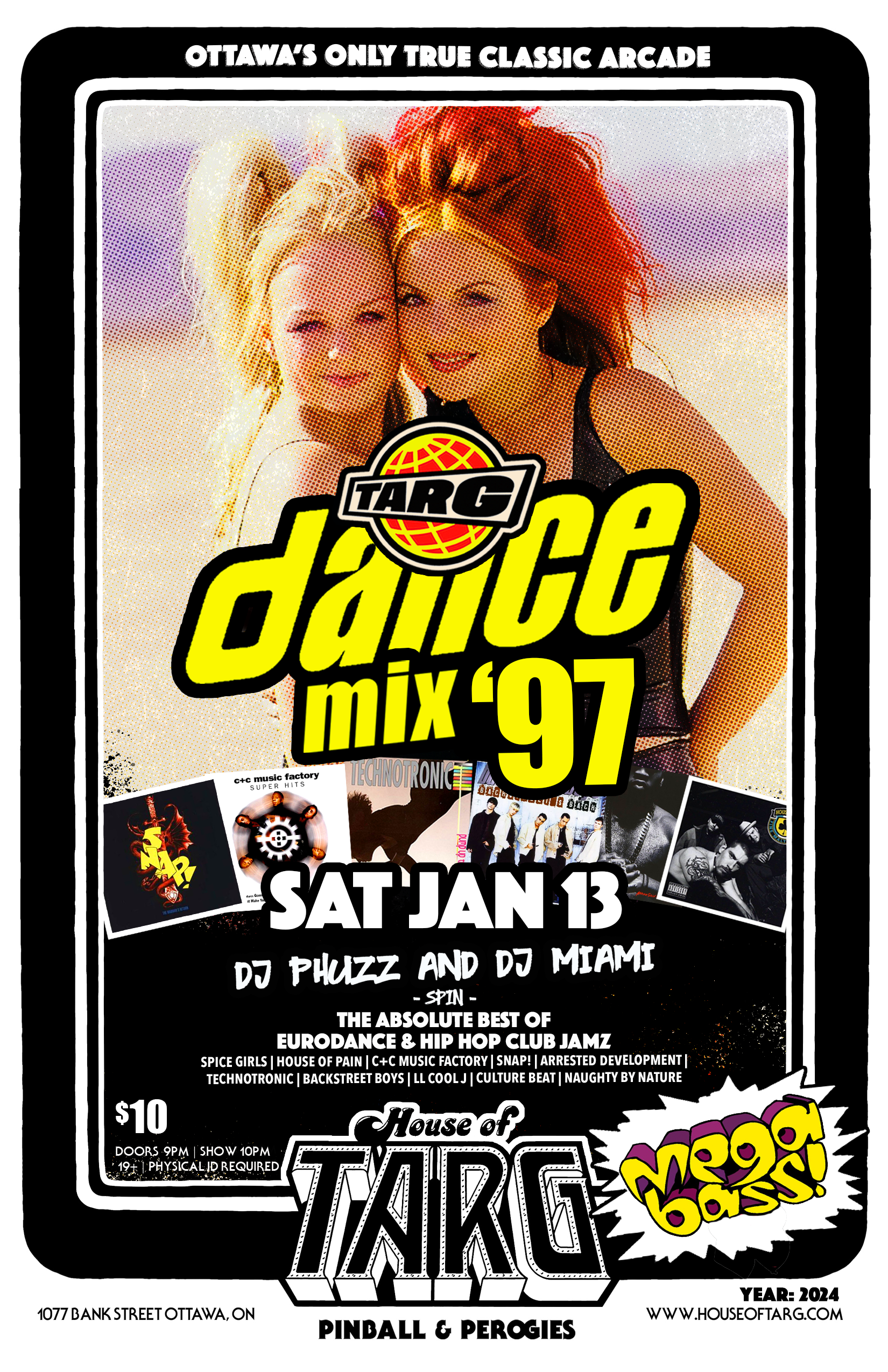 TARG DANCE MIX '97 - Pop, Eurodance &amp; Techno Dance Party w/ dj Phuzz &amp; dj Miami
