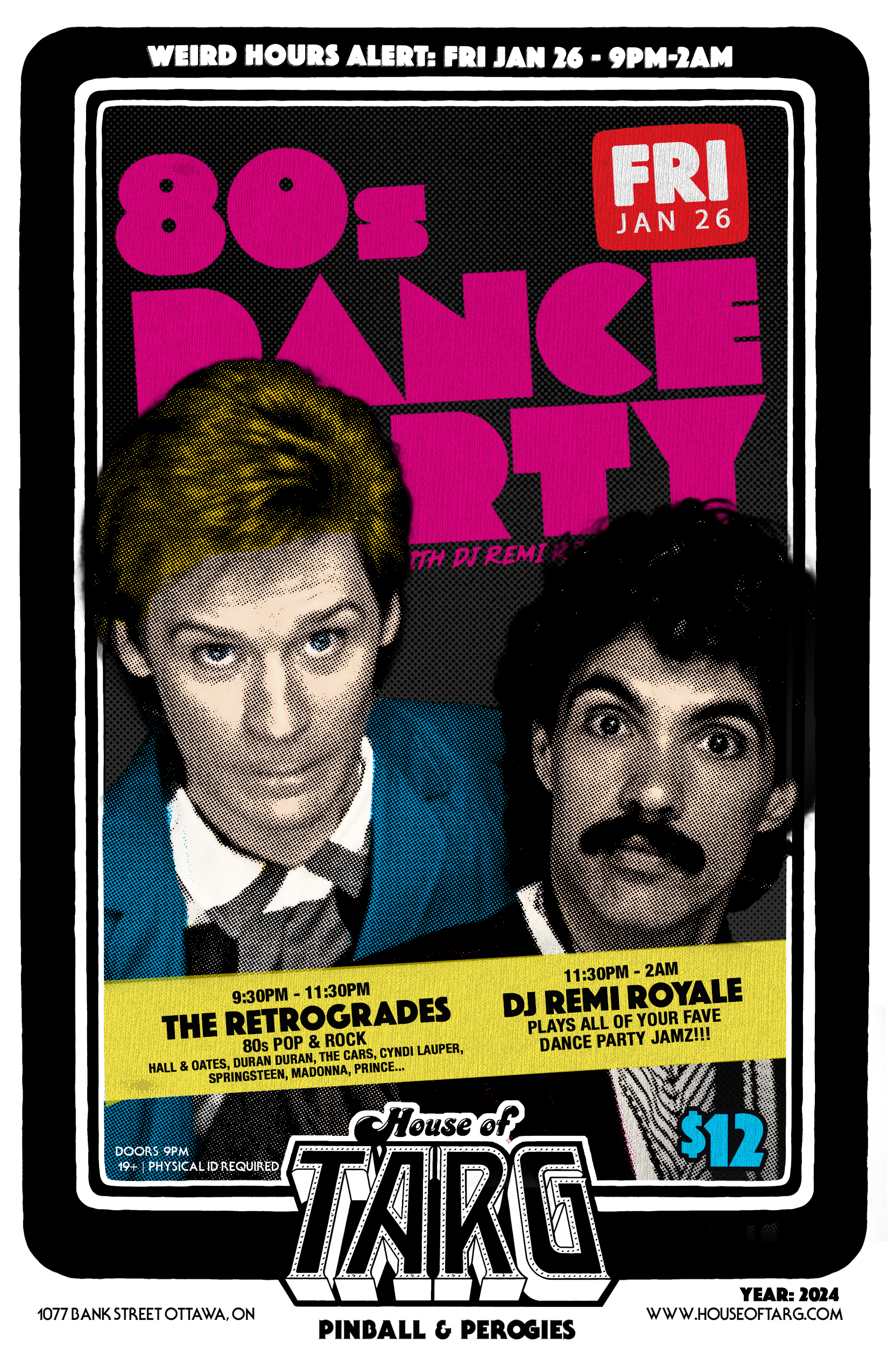 80's DANCE PARTY w DJ Remi Royale + The Retrogrades (80s Pop Rock)