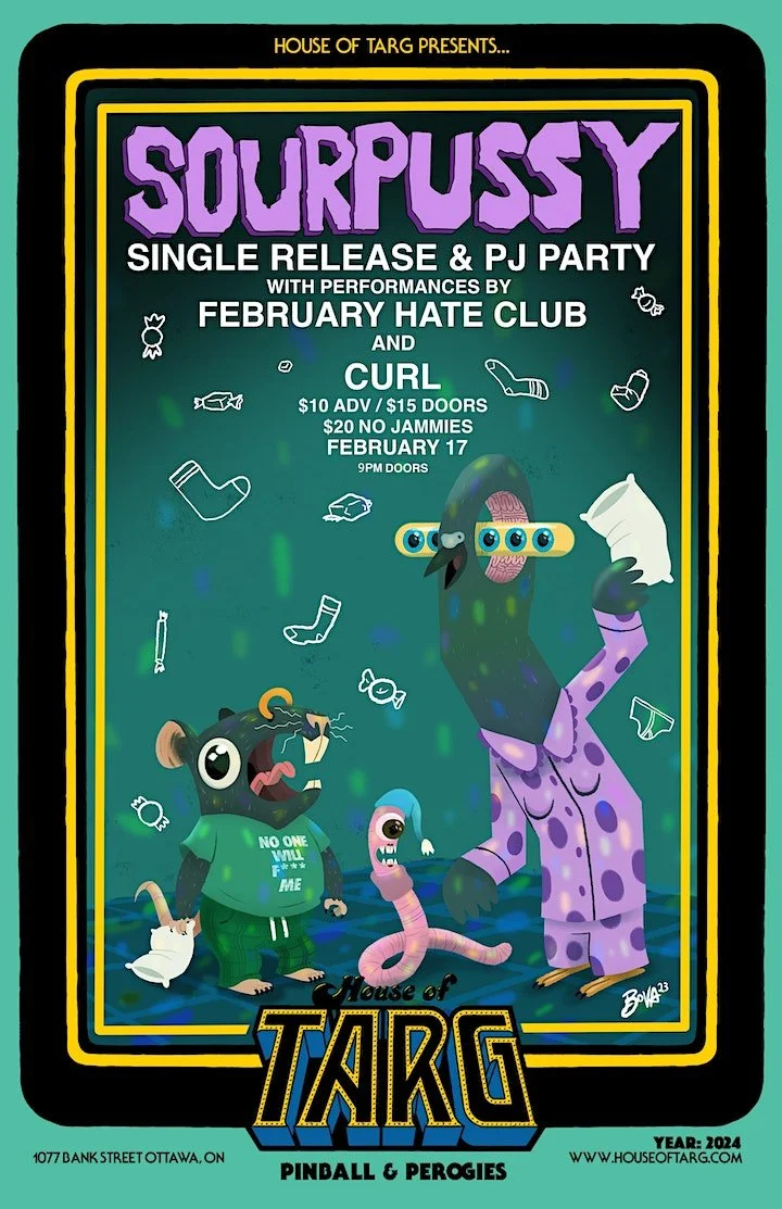 SOURPUSSY + February Hate Club + Curl