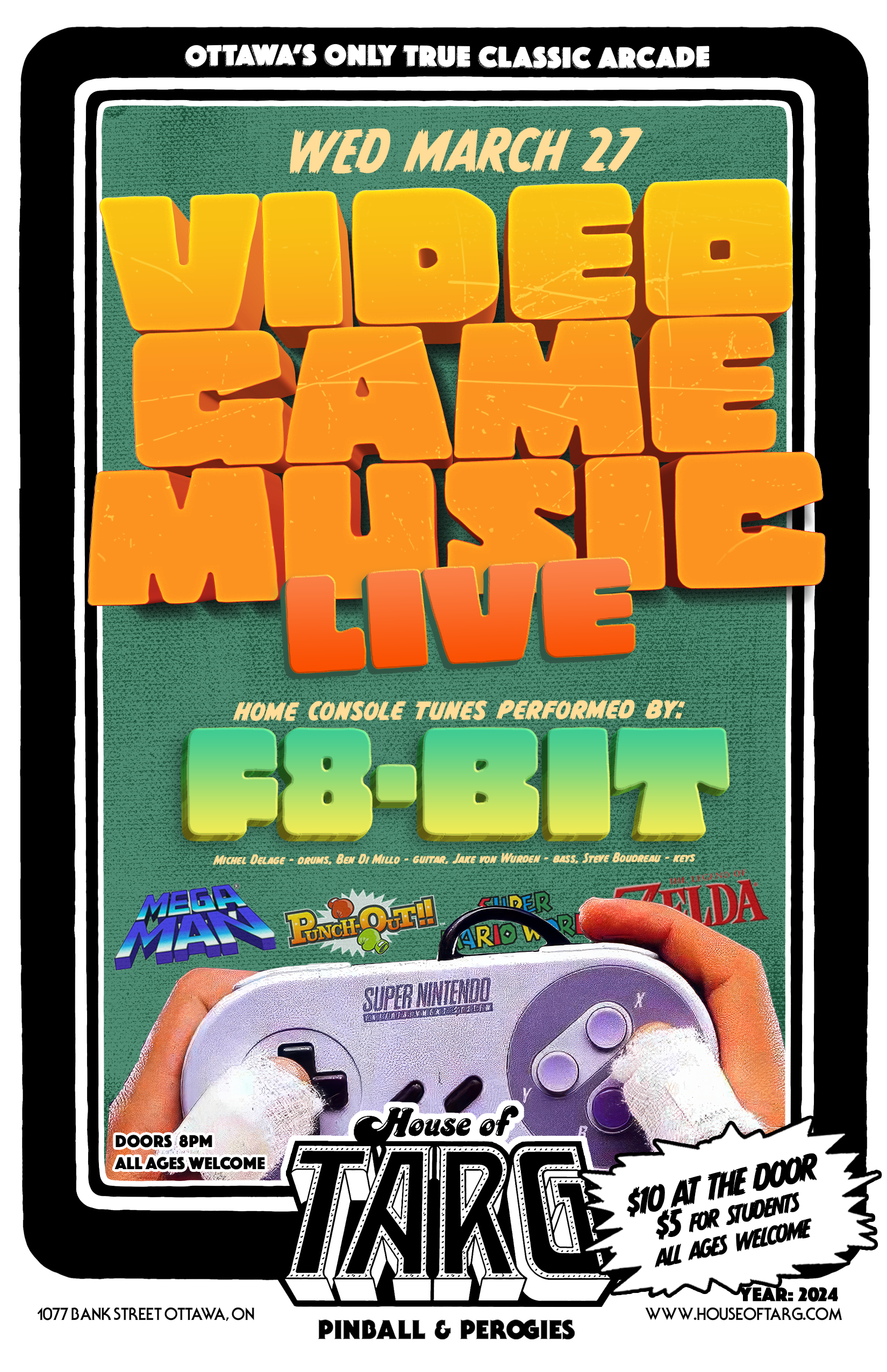 VIDEO GAME MUSIC LIVE: w/ F8-Bit