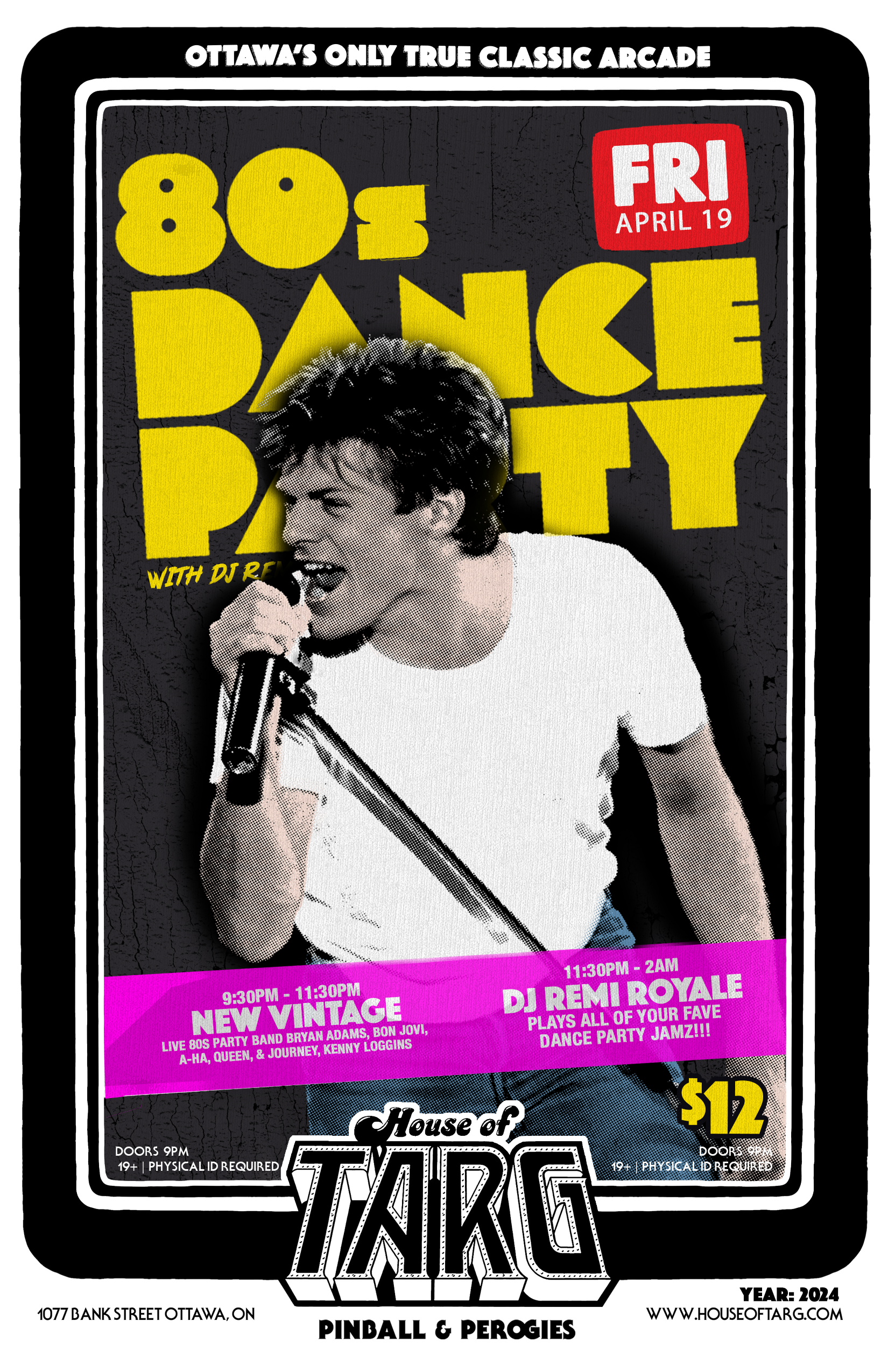 80s Dance Party w/ DJ Remi Royale + New Vintage (80s Party Band)