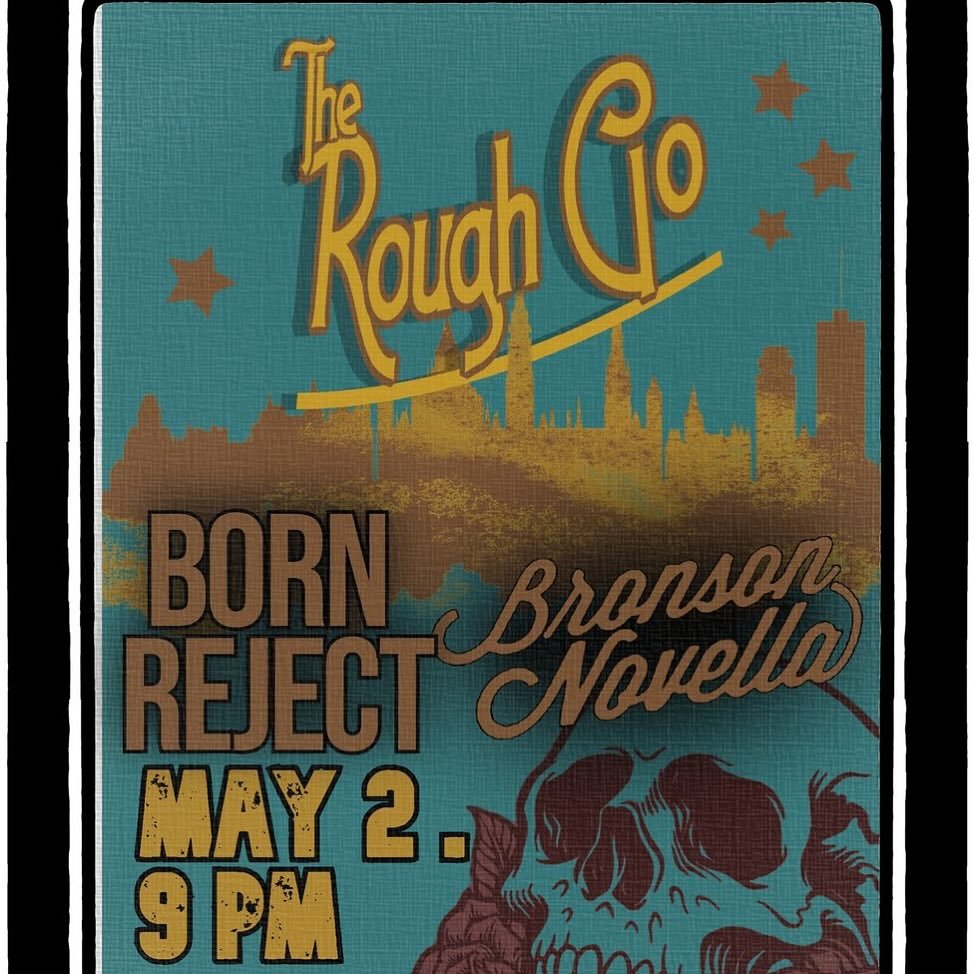 *TONIGHT!* Stoked for a wicked show featuring @theroughgo with special guests @bornrejectbandmtl and @bronsonnovella - doors@8pm - join us!! 🙂👾🙂

More INFO/DETAILS here:
http://www.houseoftarg.com/concert-listings-events/the-rough-go-born-reject-b