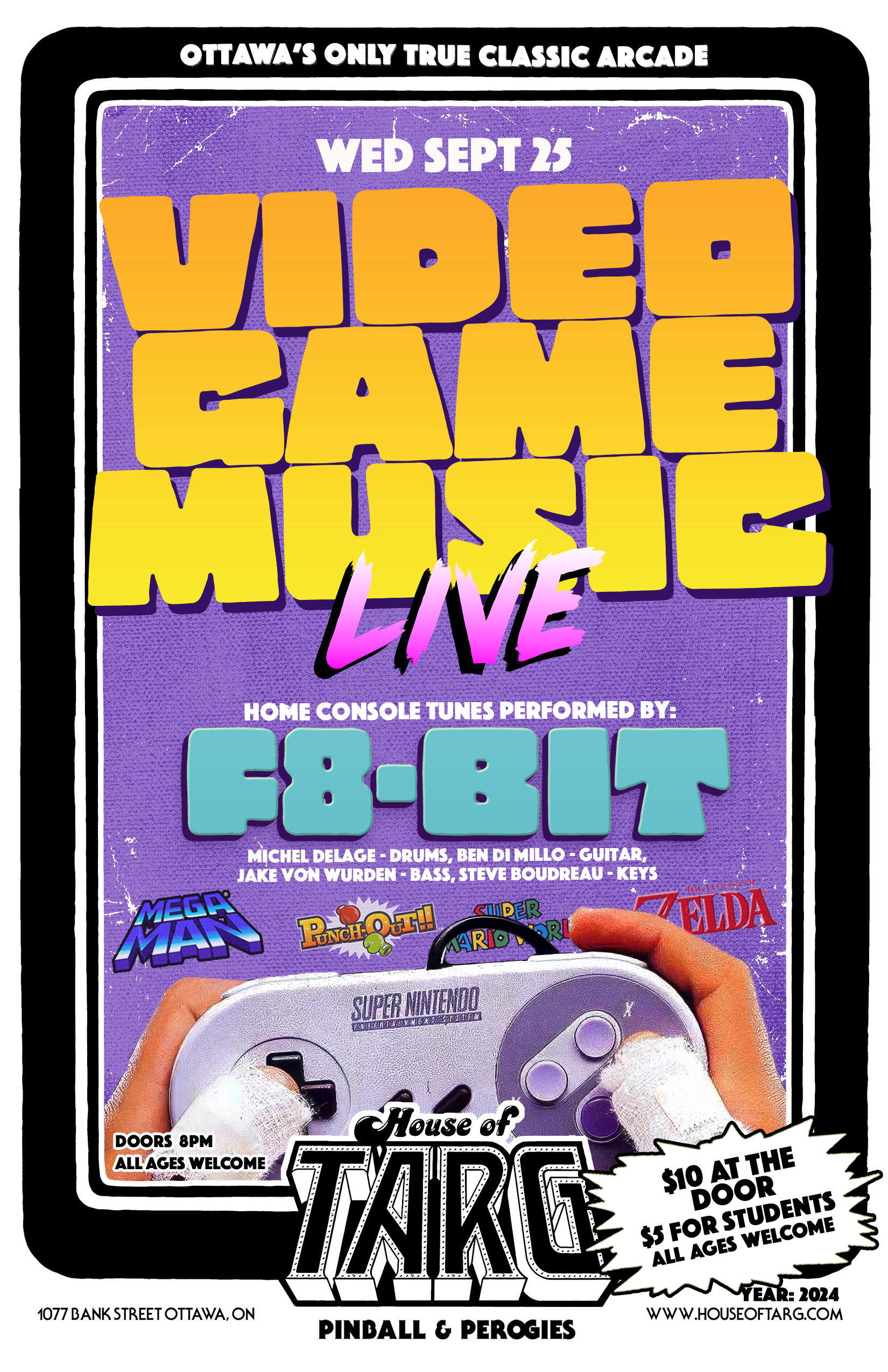 VIDEO GAME MUSIC LIVE: w/ F8-Bit
