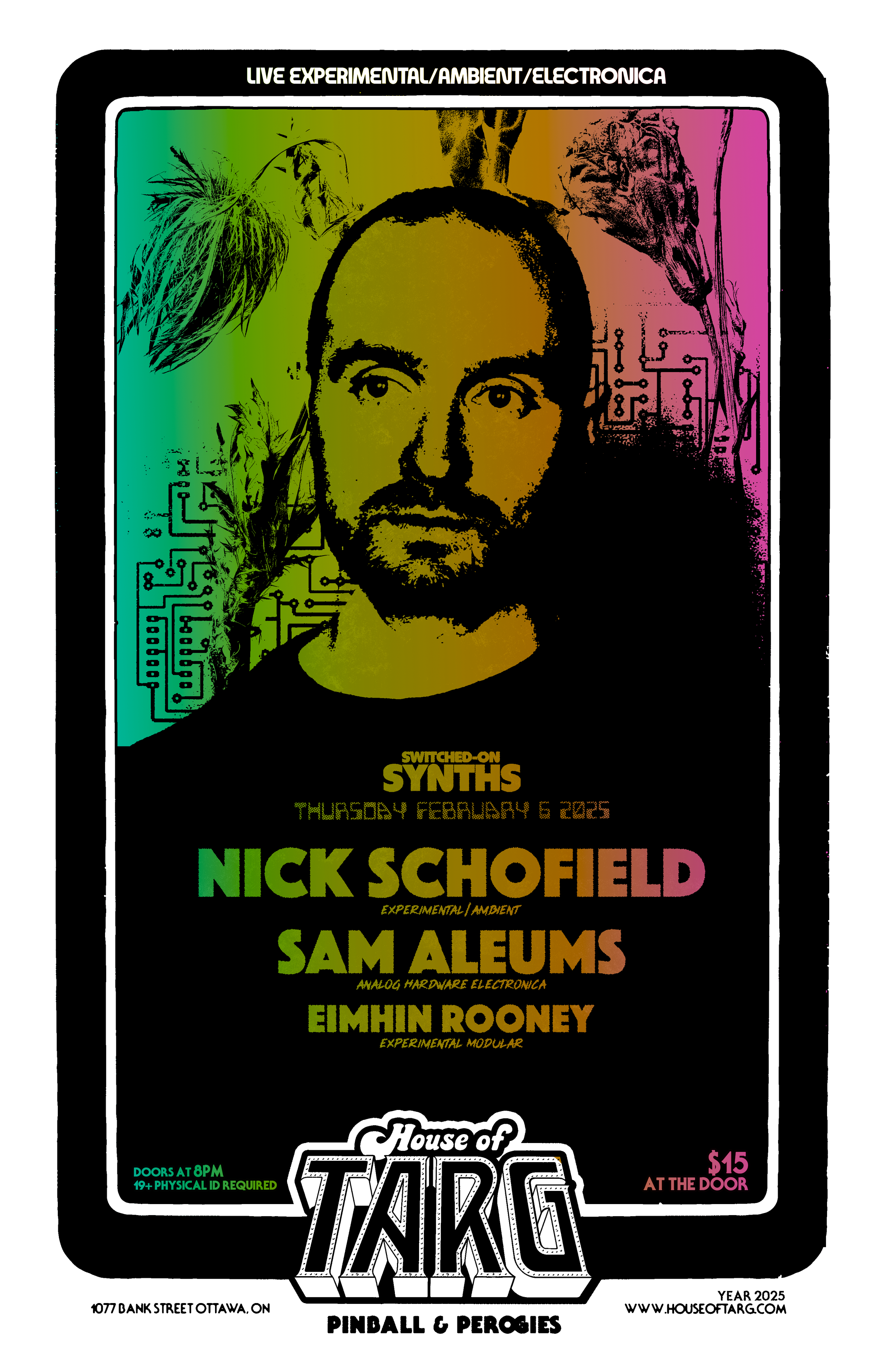 Switched-On Synths: Nick Schofield + Sam Aleums + Eimhin Rooney