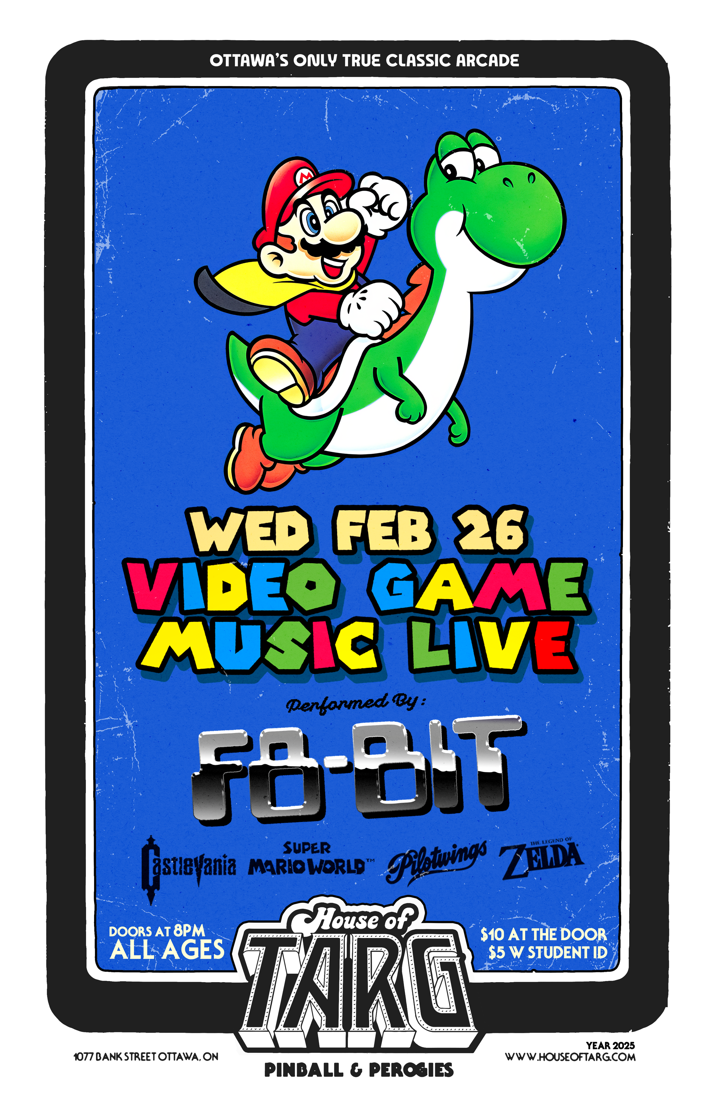 VIDEO GAME MUSIC LIVE: w/ F8-Bit