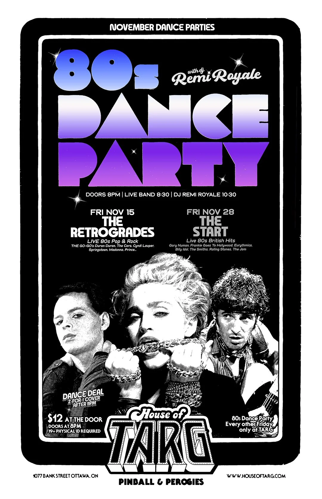 80s Dance Party w/ DJ Remi Royale + The Retrogrades (80s Pop &amp; Rock)
