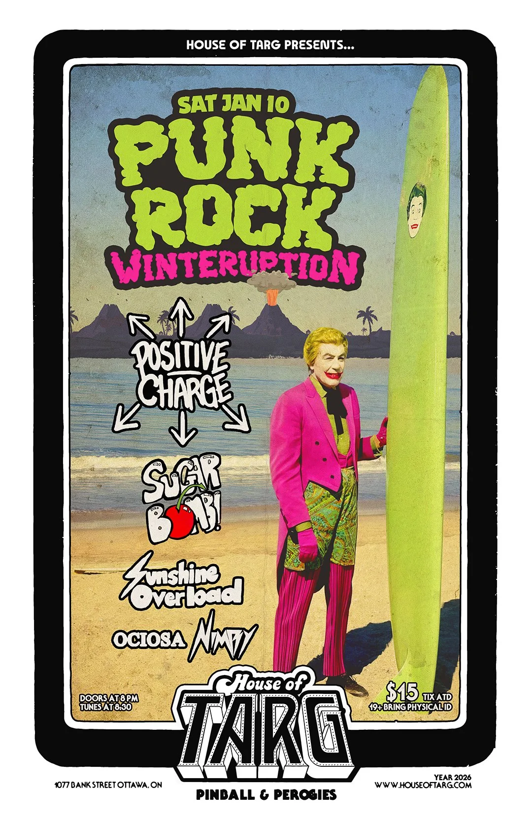 PUNK ROCK WINTERUPTION: Positive Charge + Sugar Bomb! + Sunshine Overload + Ociosa + NIMBY