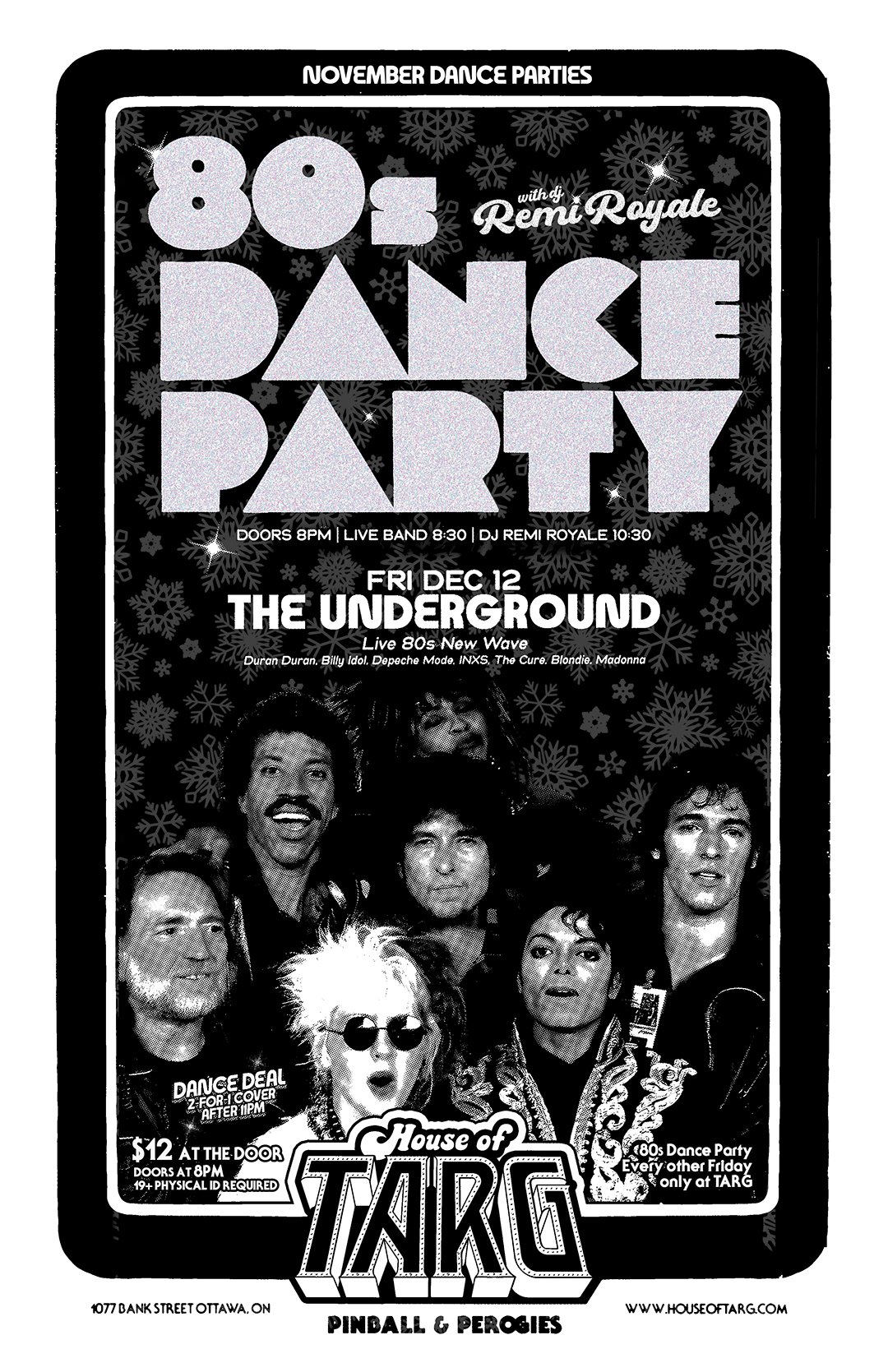 80s DANCE PARTY w DJ Remi Royale + The Underground (Live 80s New Wave)