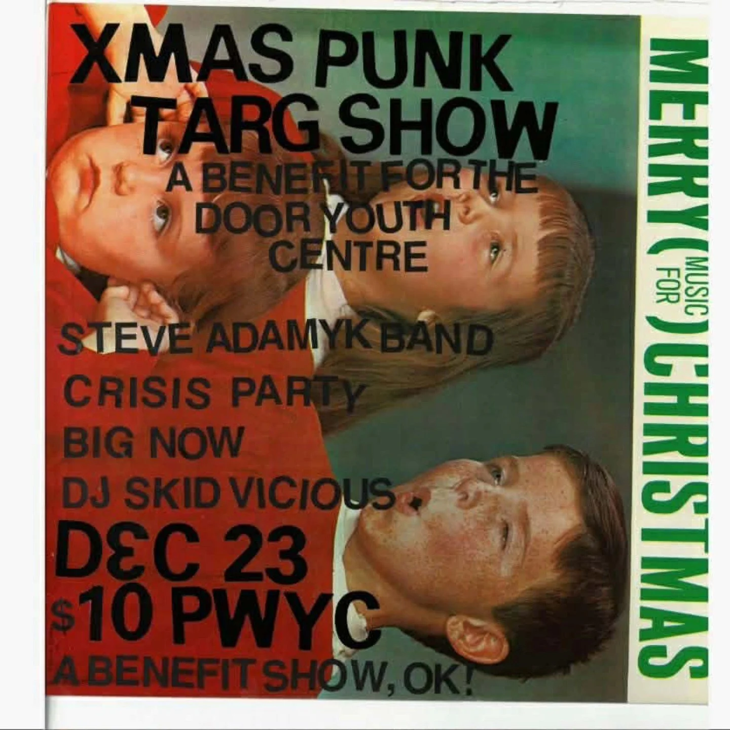 XMAS PUNK TARG SHOW:  Steve Adamyk Band + Crisis Party + Big Now + DJ Skid Vicious