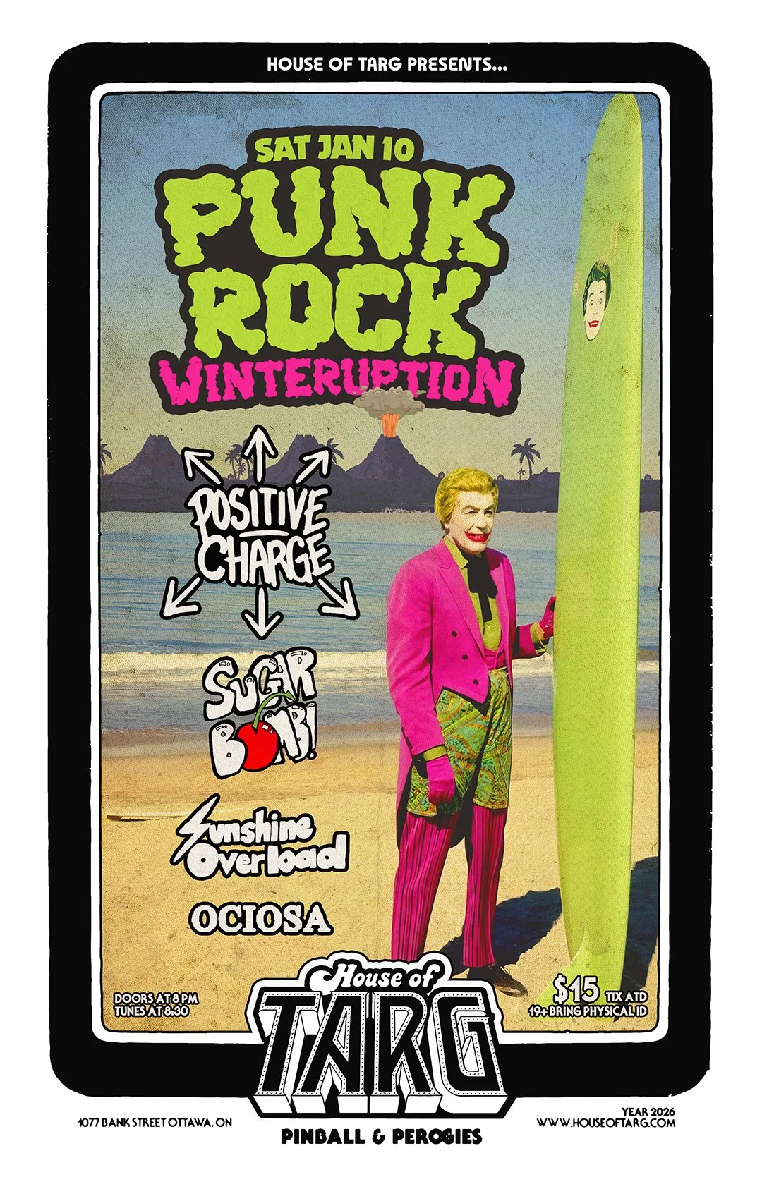 PUNK ROCK WINTERUPTION: Positive Charge + Sugar Bomb! + Sunshine Overload + Ociosa