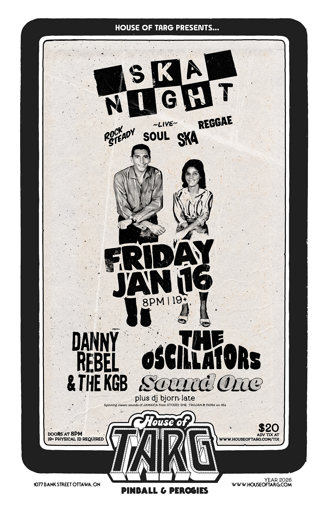 SKA NIGHT w/ Danny Rebel &amp; The KGB + The Oscillators + Sound One + Dj Bjorn Late