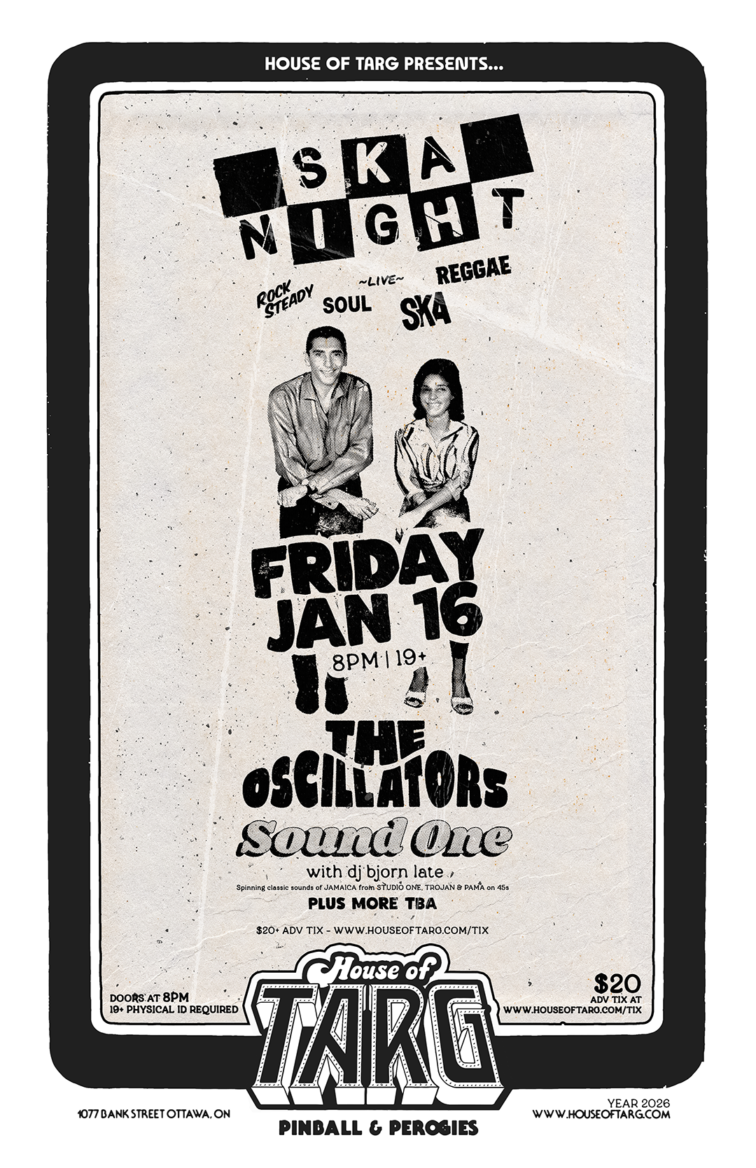 SKA NIGHT w/ The Oscillators + Sound One + Dj Bjorn Late + more TBA