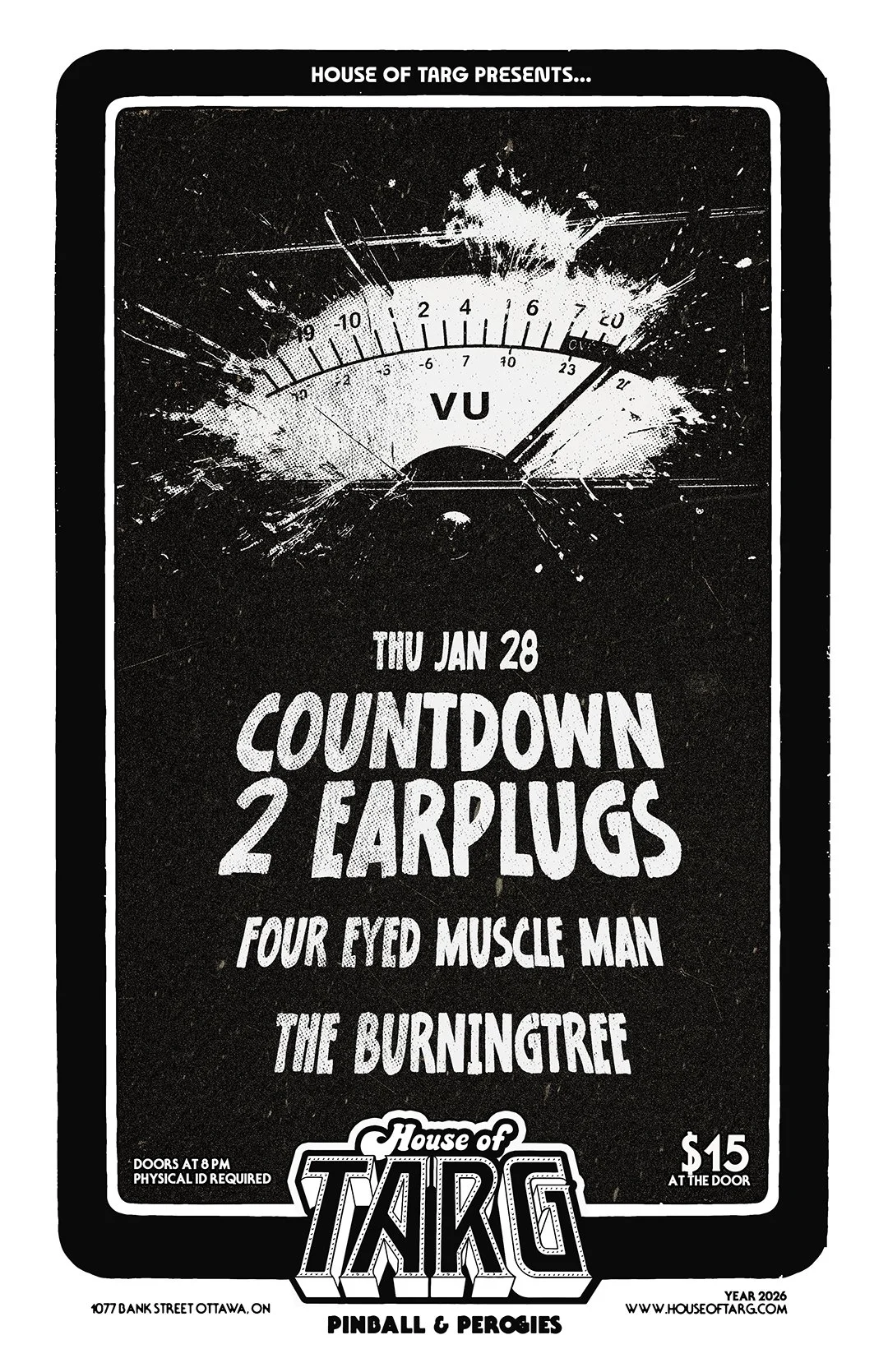 Countdown 2 Earplugs + Four-Eyed Muscle Man + The Burningtree
