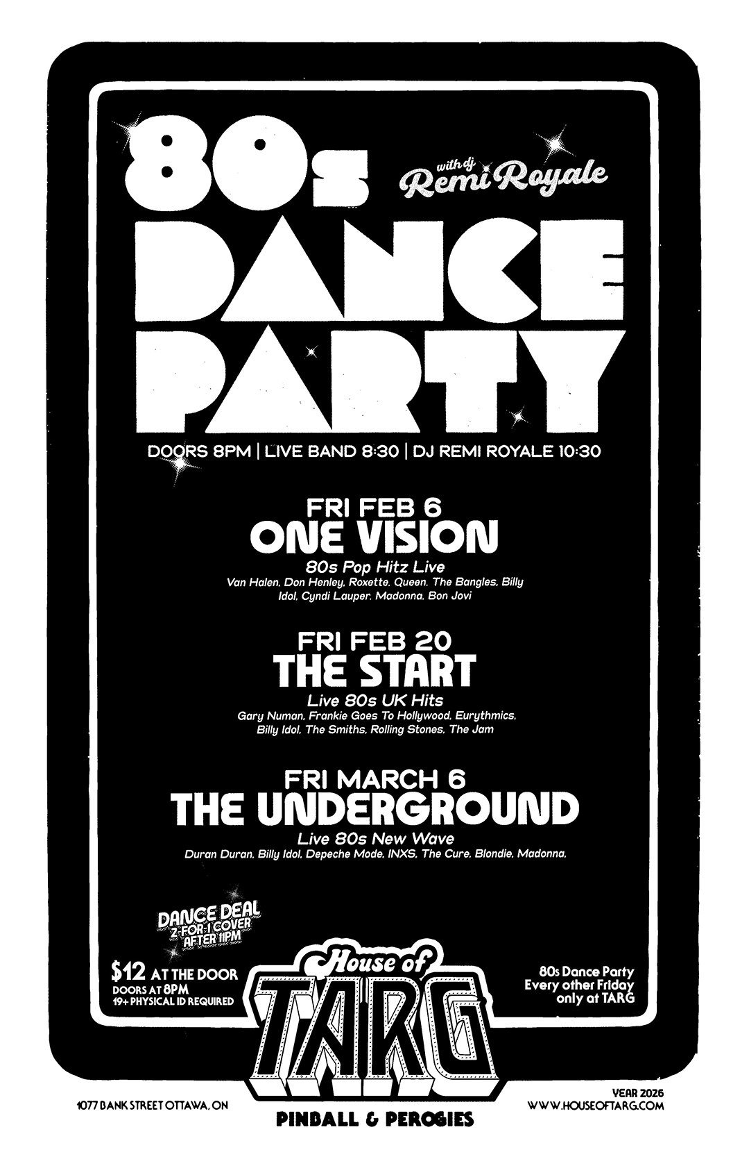 80s Dance Party w/ DJ Remi Royale + The Start (80s UK Hits)