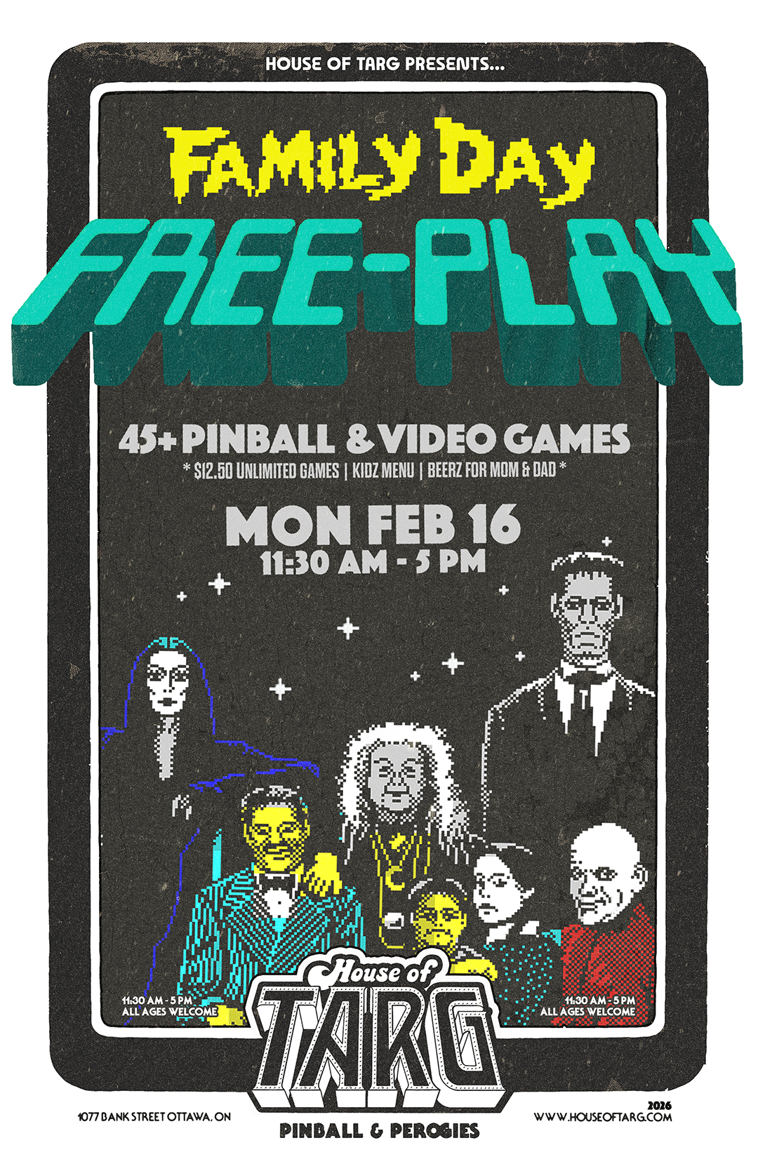 FAMILY DAY FREE-PLAY 11:30am-5pm