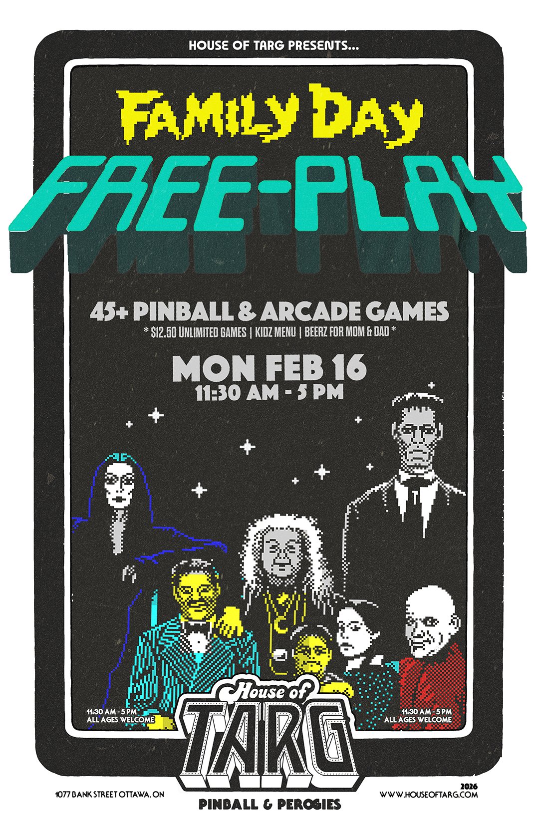 FAMILY DAY FREE-PLAY 11:30am-5pm