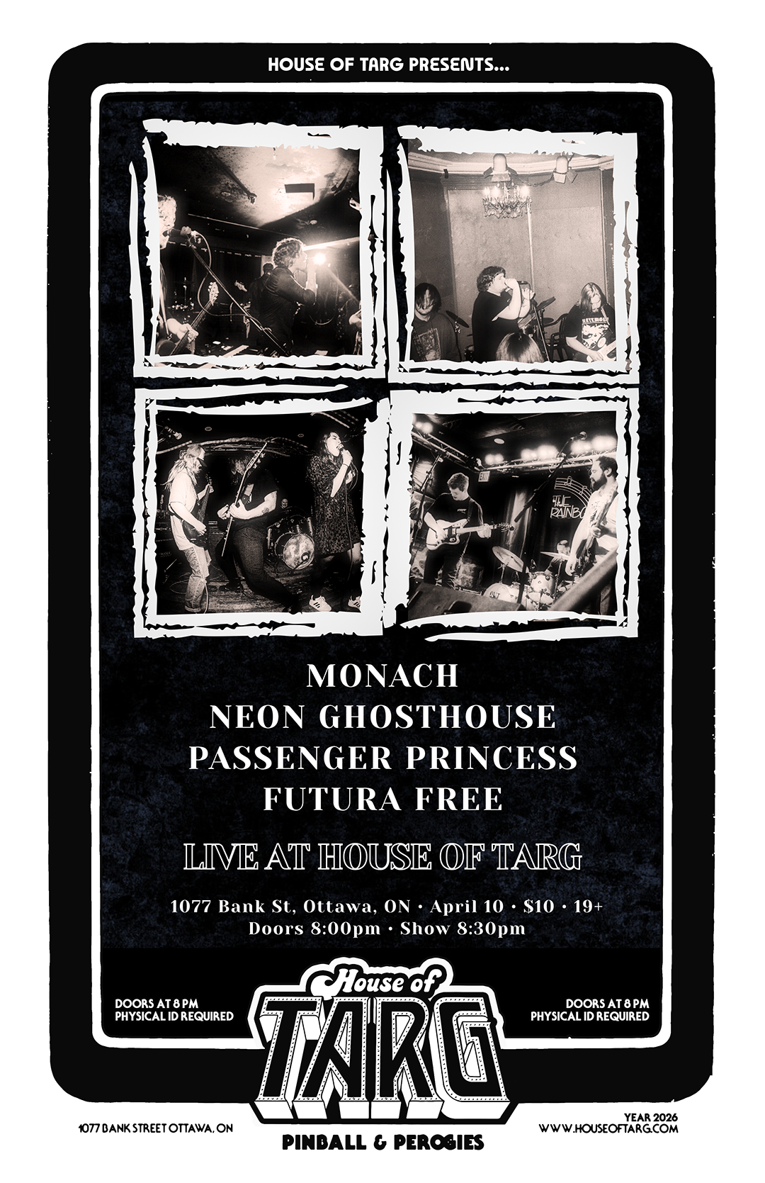 MONACH + Neon Ghosthouse + Passenger Princess + Futura Free