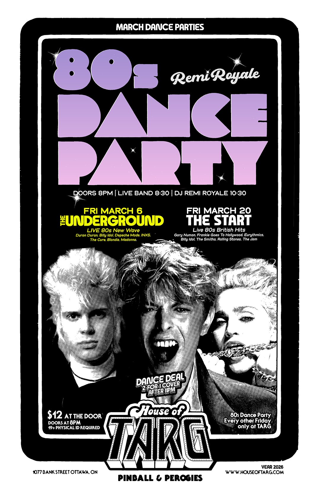 80s DANCE PARTY w DJ Remi Royale + The Underground (Live 80s New Wave)